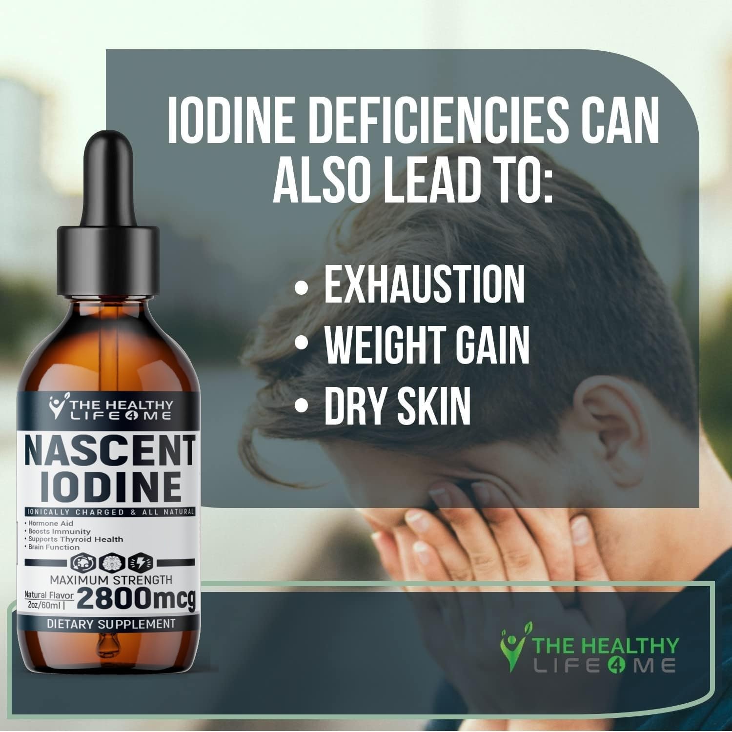 Nascent Iodine Supplement | 2800mcg | Potassium 2 Fl Oz (Pack of 1), Clear