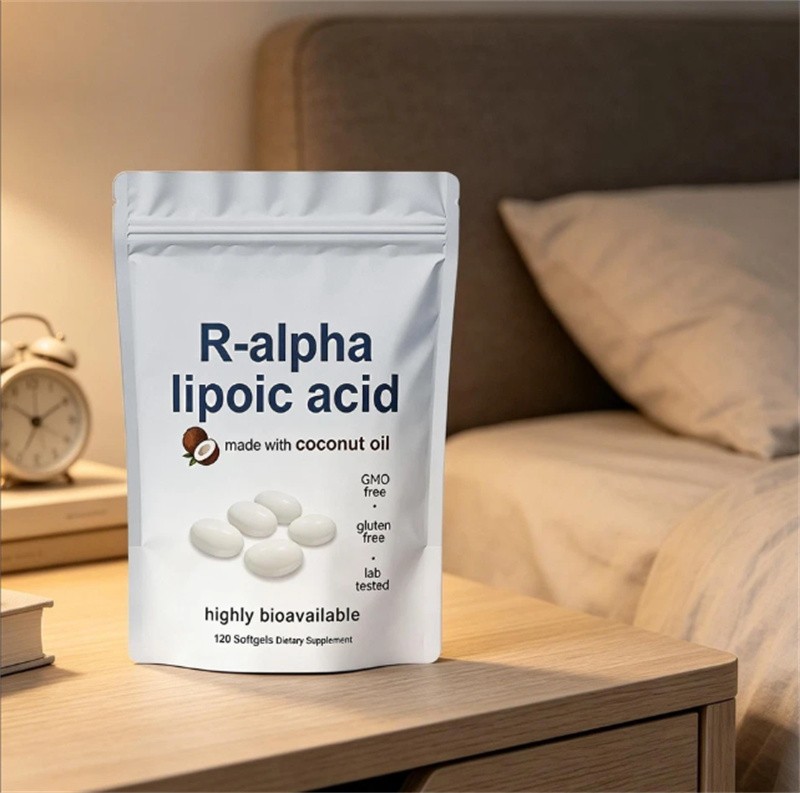 R-alpha Lipoic Acid 600mg With Coconut Oil, 120 Softgels, Antioxidant Support