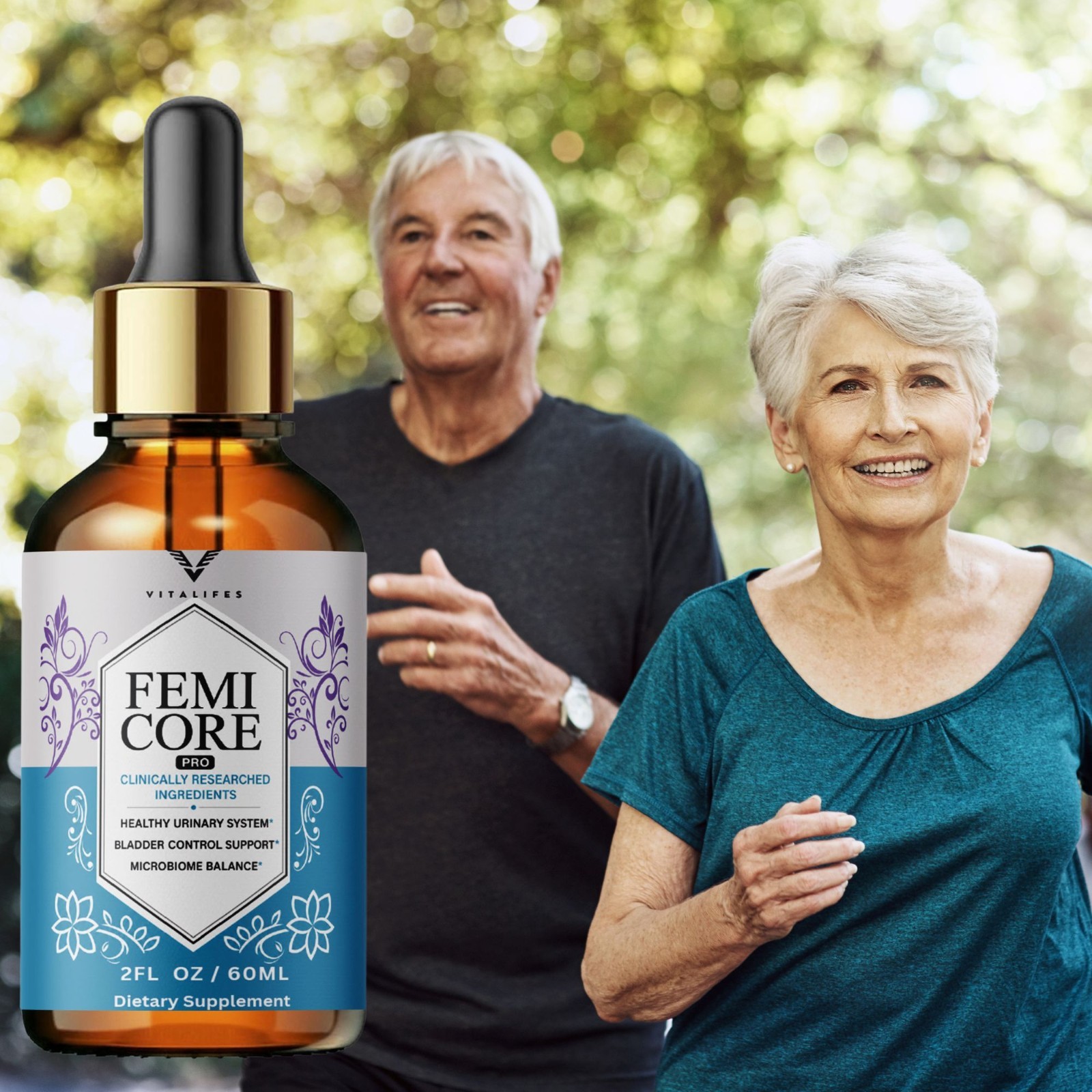 (5 Pack) Femi Core Drops Fast Absorbing Herbal Wellness Formula 60ml
