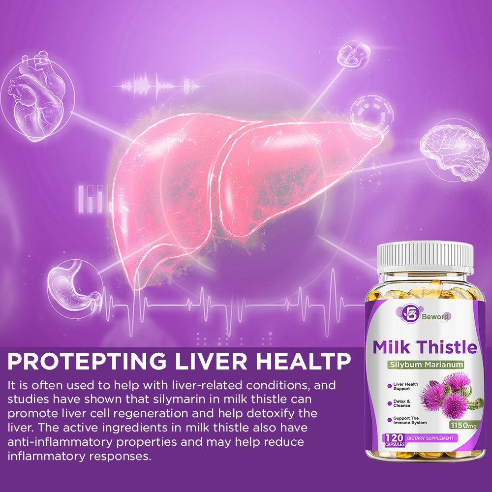 Liver Support 120ct Cleanse Detox Repair Health Milk Thistle Dandelion Root