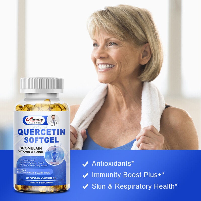 Quercetin 1000MG with Bromelain & Zinc – Natural Immune Support Supplement