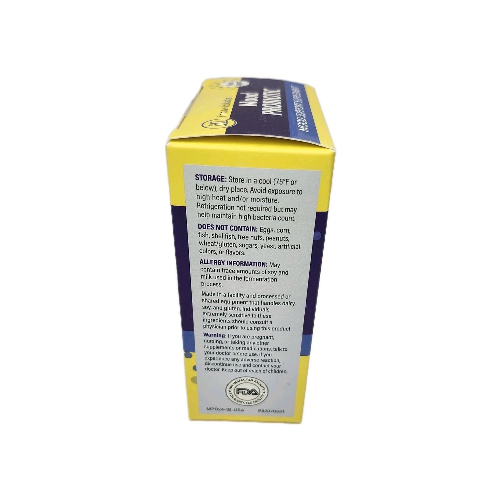 Mood Probiotic, 60 Capsules Innovixlabs Dietary Supplement Exp. 08/26/26 Sealed