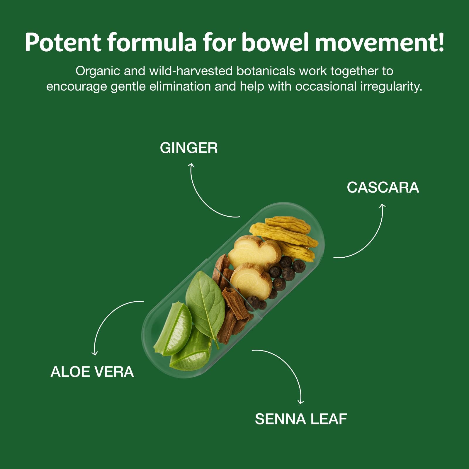 Simply Herbs Easy Go Bowel Mover – Colon Support – 50 Count