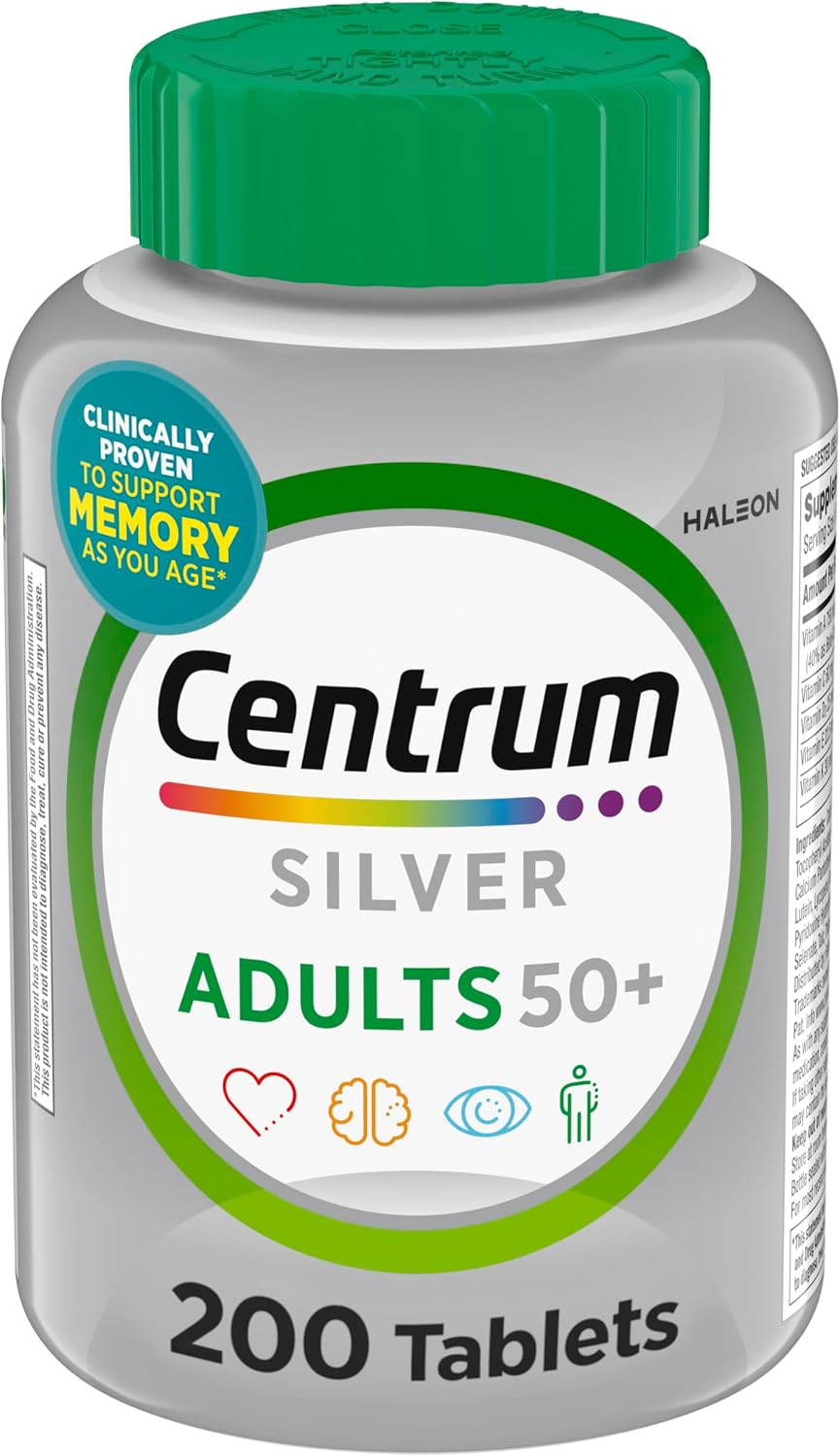 Silver Multivitamin for Adults 50 Plus, Multivitamin/Multimineral Supplement