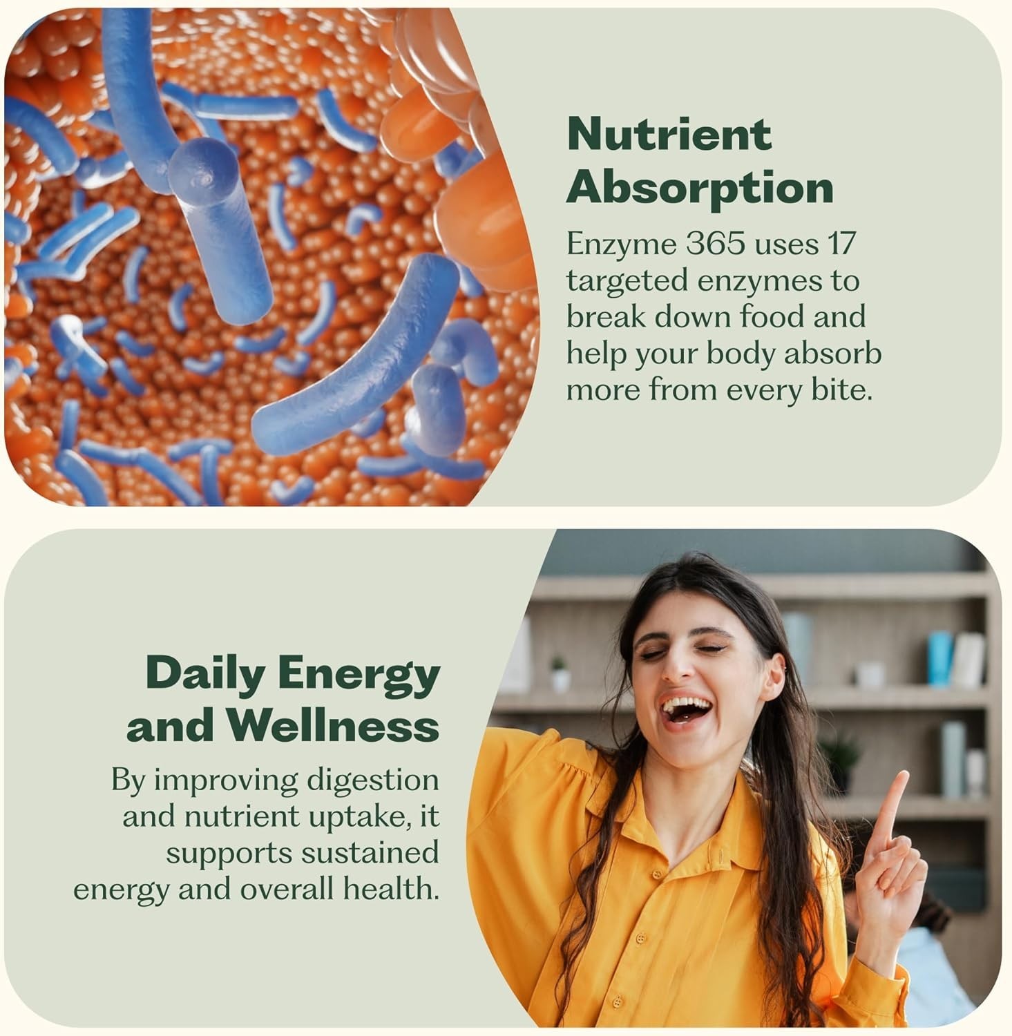 Nature M.D. Enzyme 365 Digestive Enzymes 17 Enzymes 60 Caps 30 Servings Vegan