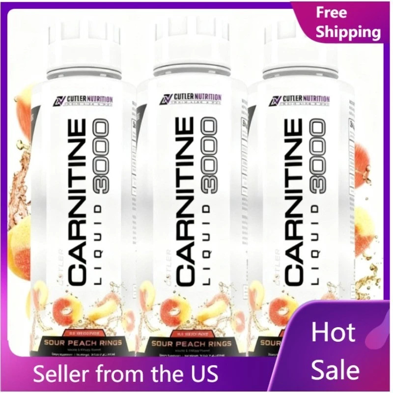 Nutrition Liquid Carnitine 3000mg Energy and Metabolism peach Flavor 3pcs-Cutler