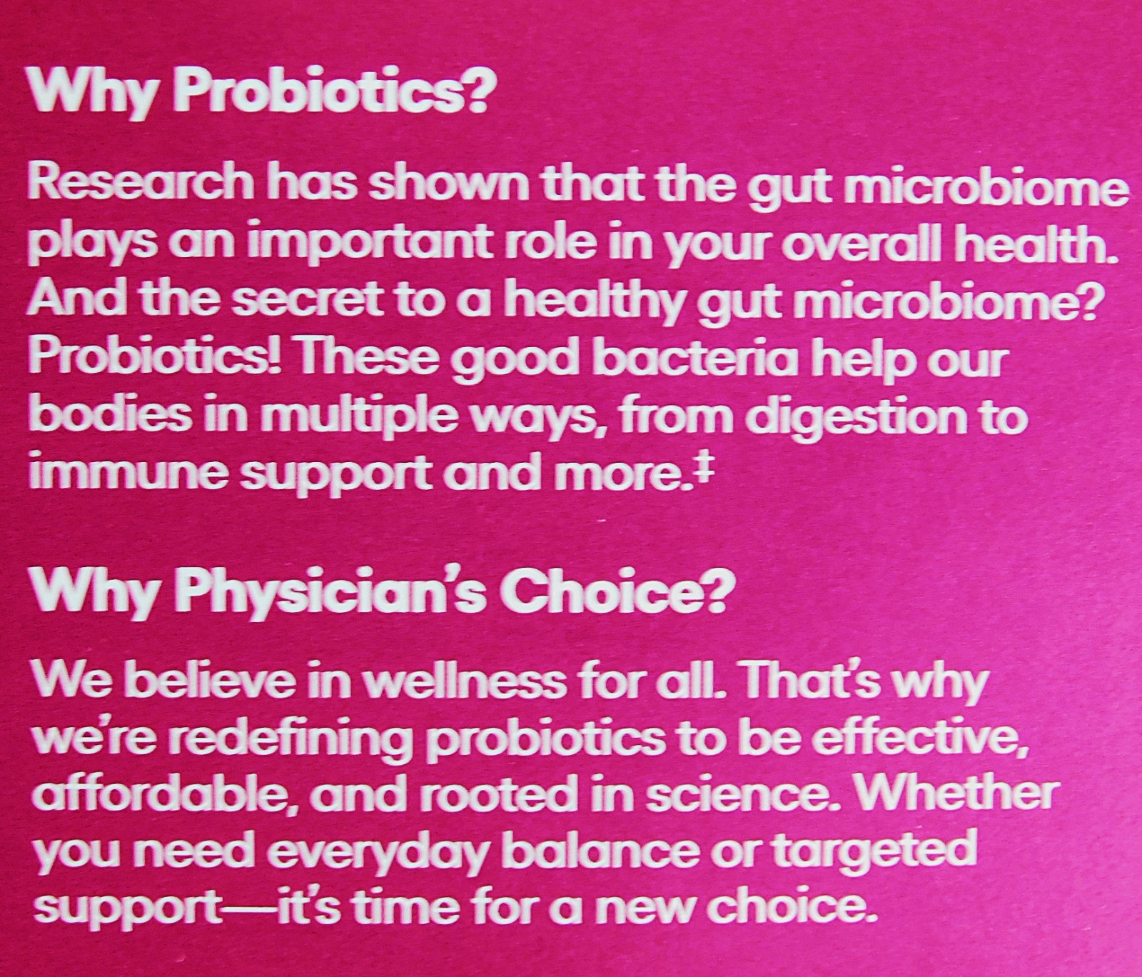 Physician’s Choice WOMEN’S Probiotic 60 Capsule count