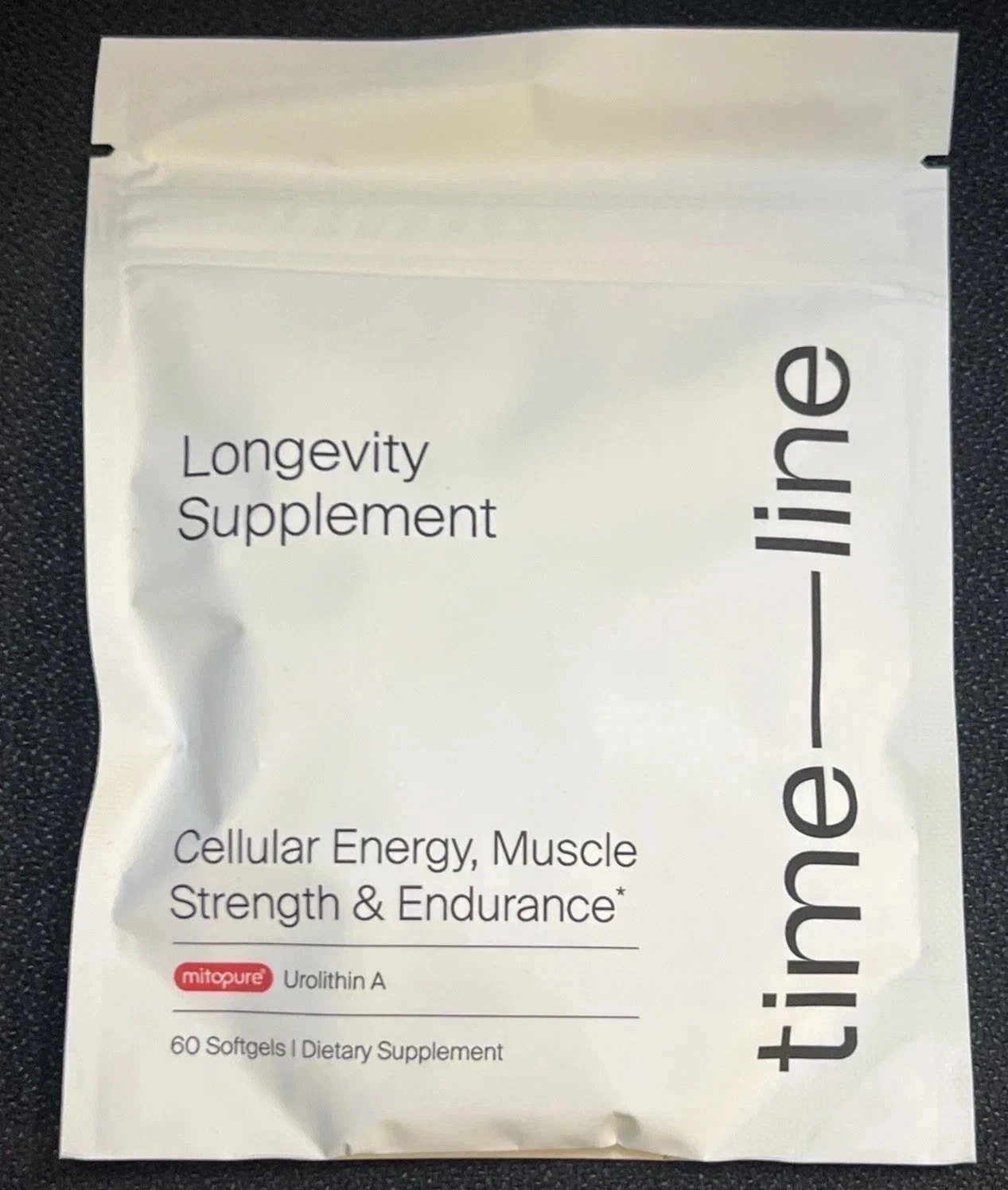 Time-Line Longevity Supplement Mitopure Urolithin A 60 Softgels 02/28
