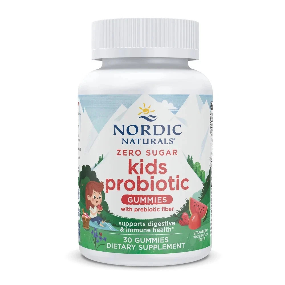Zero Sugar Kids Probiotic Gummies, 1.5 billion CFU, Strawberry