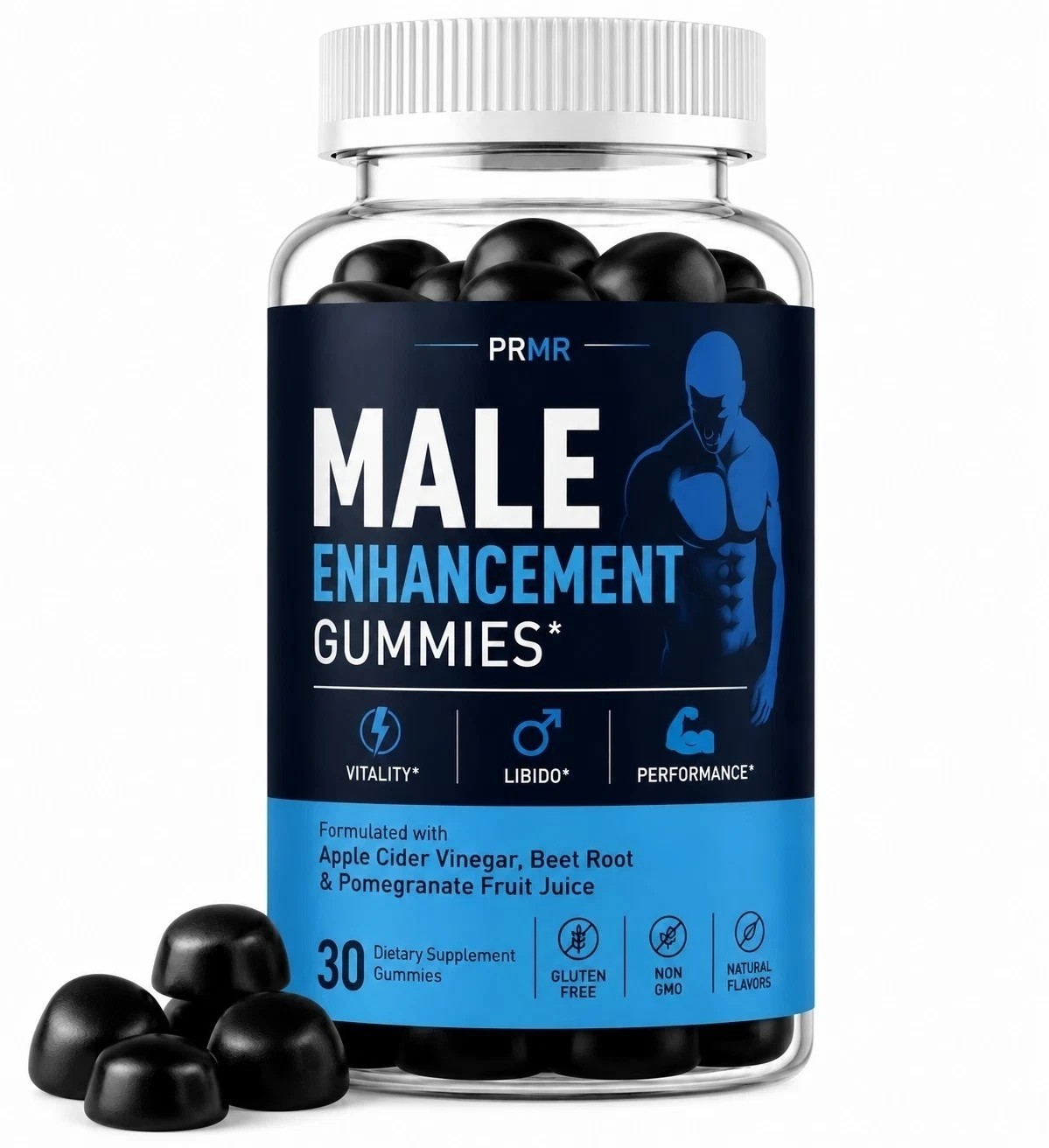 PRMR Natural Dietary Supplement Gummies with Apple Cider & Beet Root (30 count)