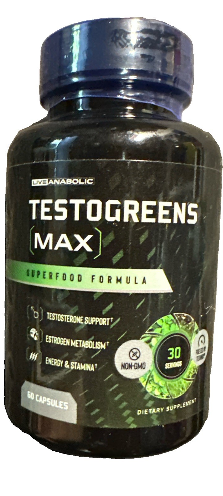 💪Live Anabolic TestoGreens Max Men’s Daily Greens Capsule Supplement 04/28