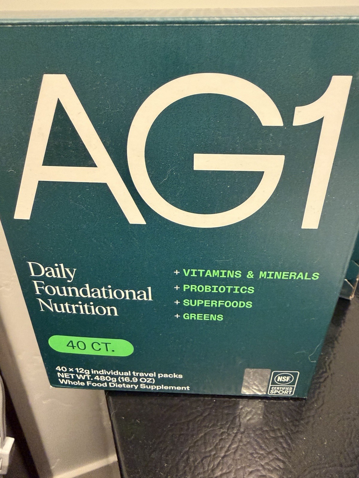 AG1 Formula Daily Foundational Nutrition Packets 40 Count