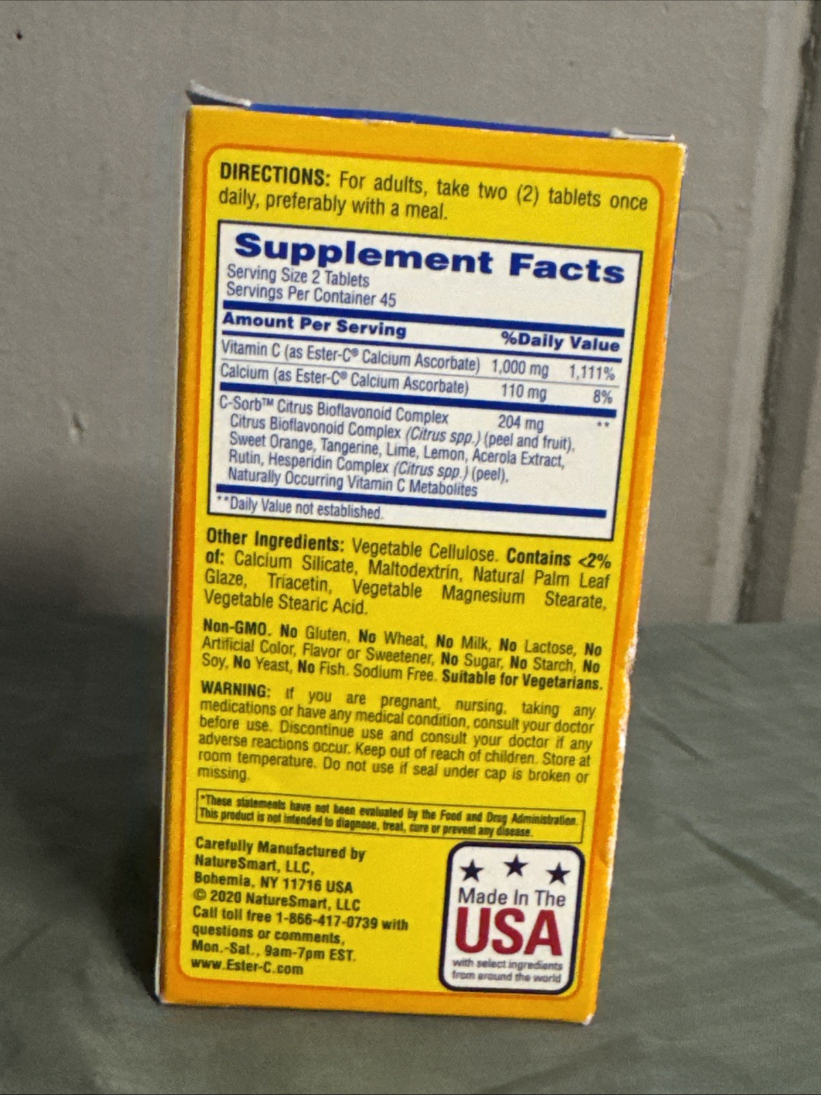 Ester C VITAMIN C 24 Hour Immune Support 500mg 90 Tablets – 06/2025
