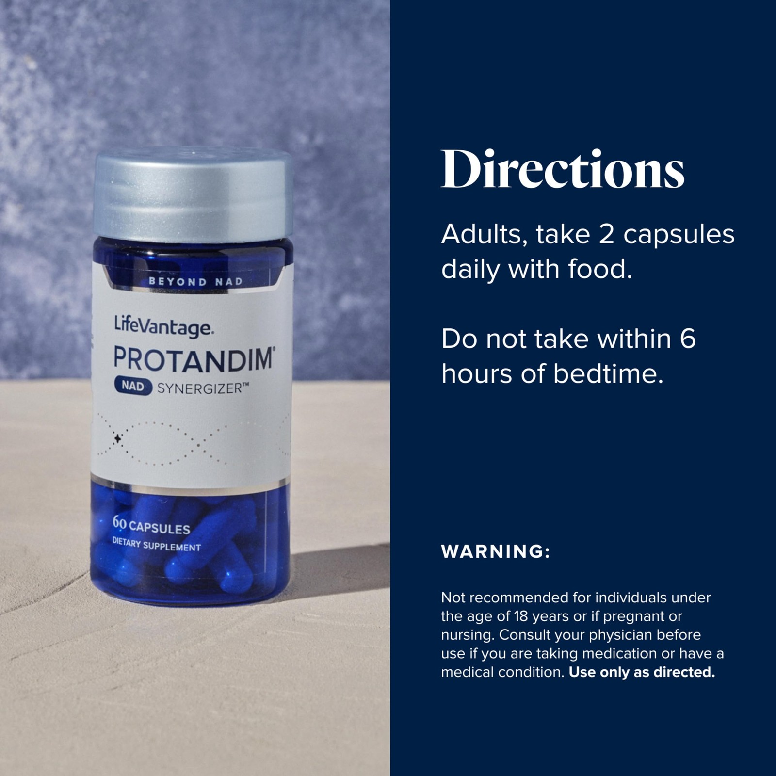 LifeVantage Protandim NAD Synergizer, NAD Supplement for Energy, Mood, Health…