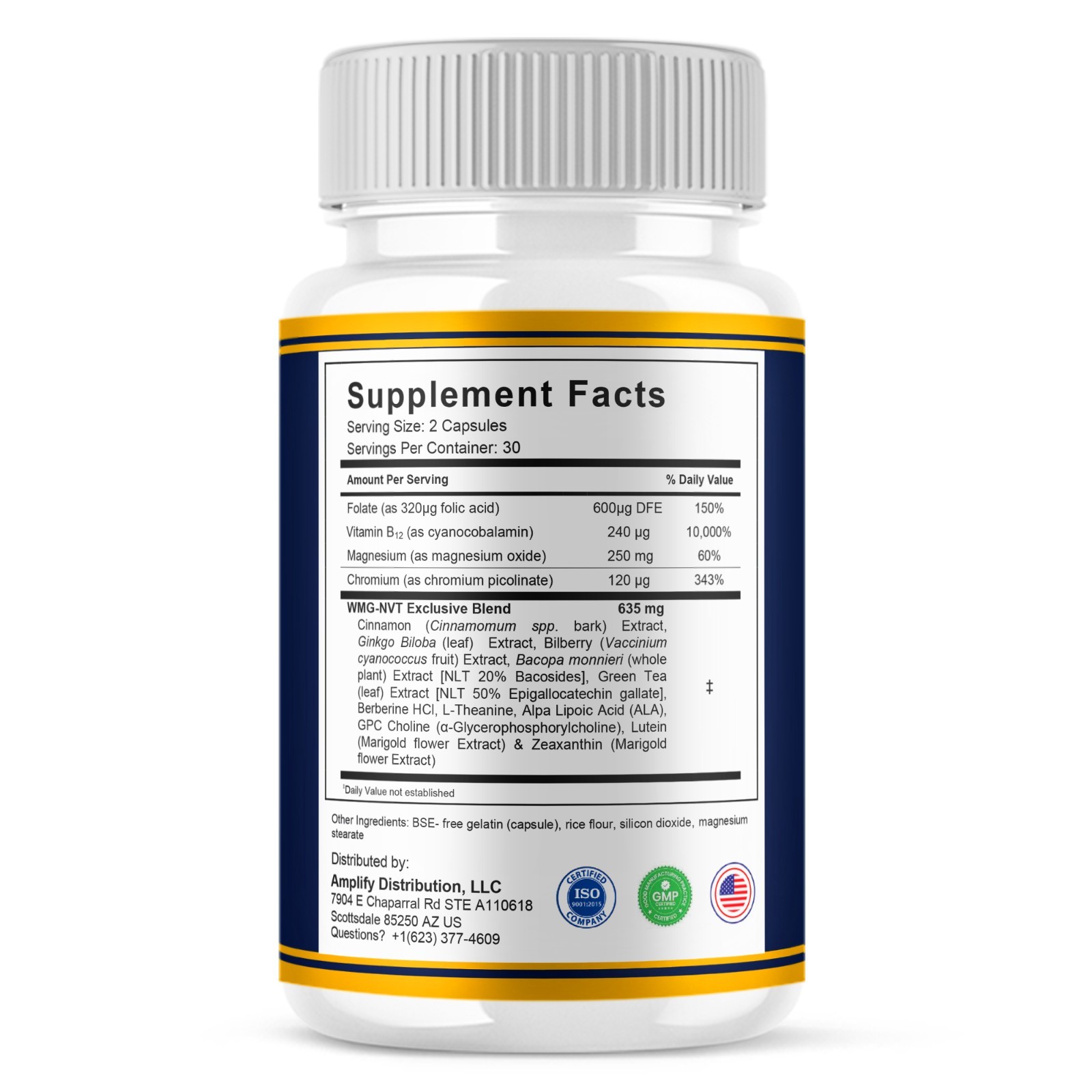 (3 Pack) Gold Align Advanced Brain Support, GoldAlign Supplement (180 Capsules)
