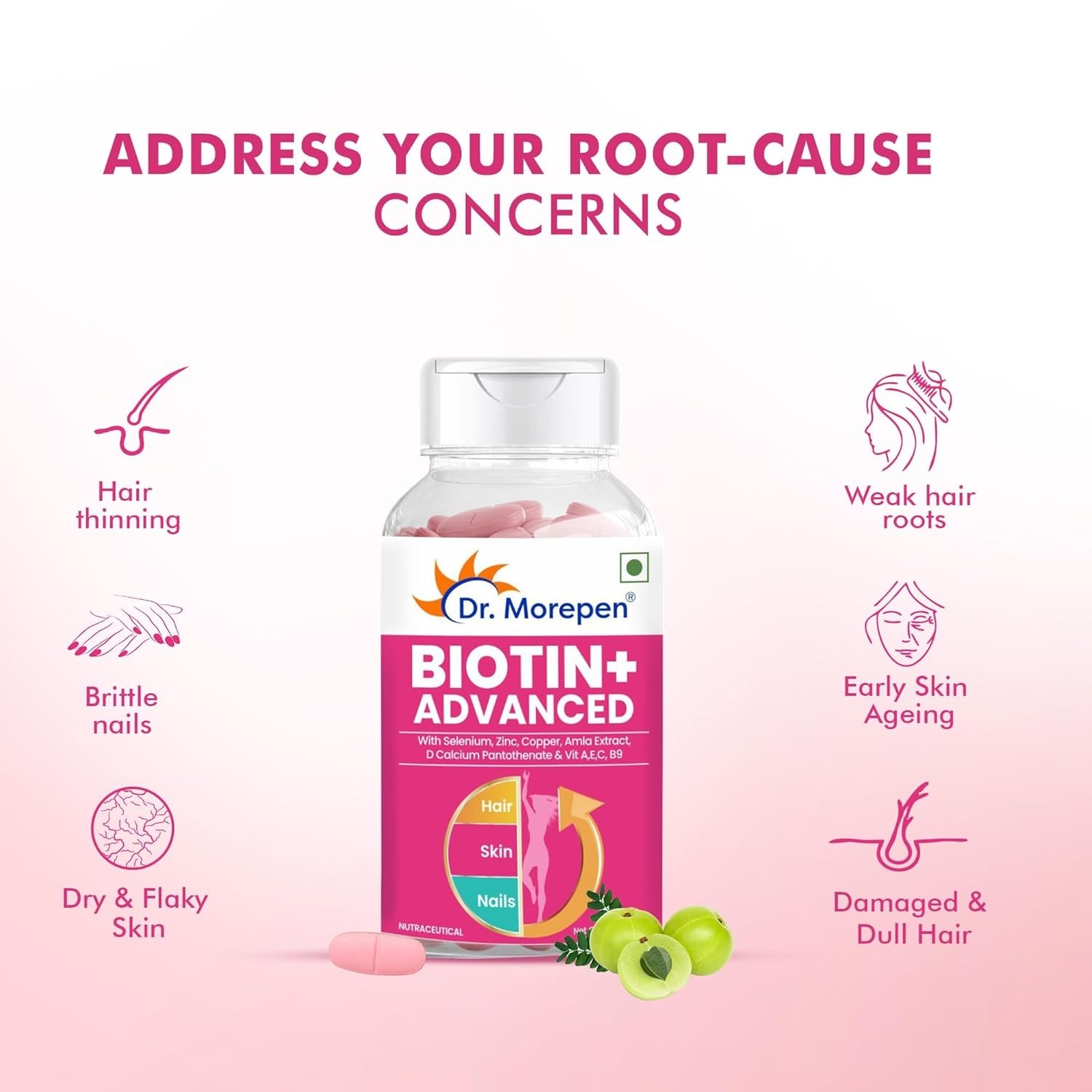 DR. MORE.PEN Biotin+ Hair Skin Nails 60 Tablets