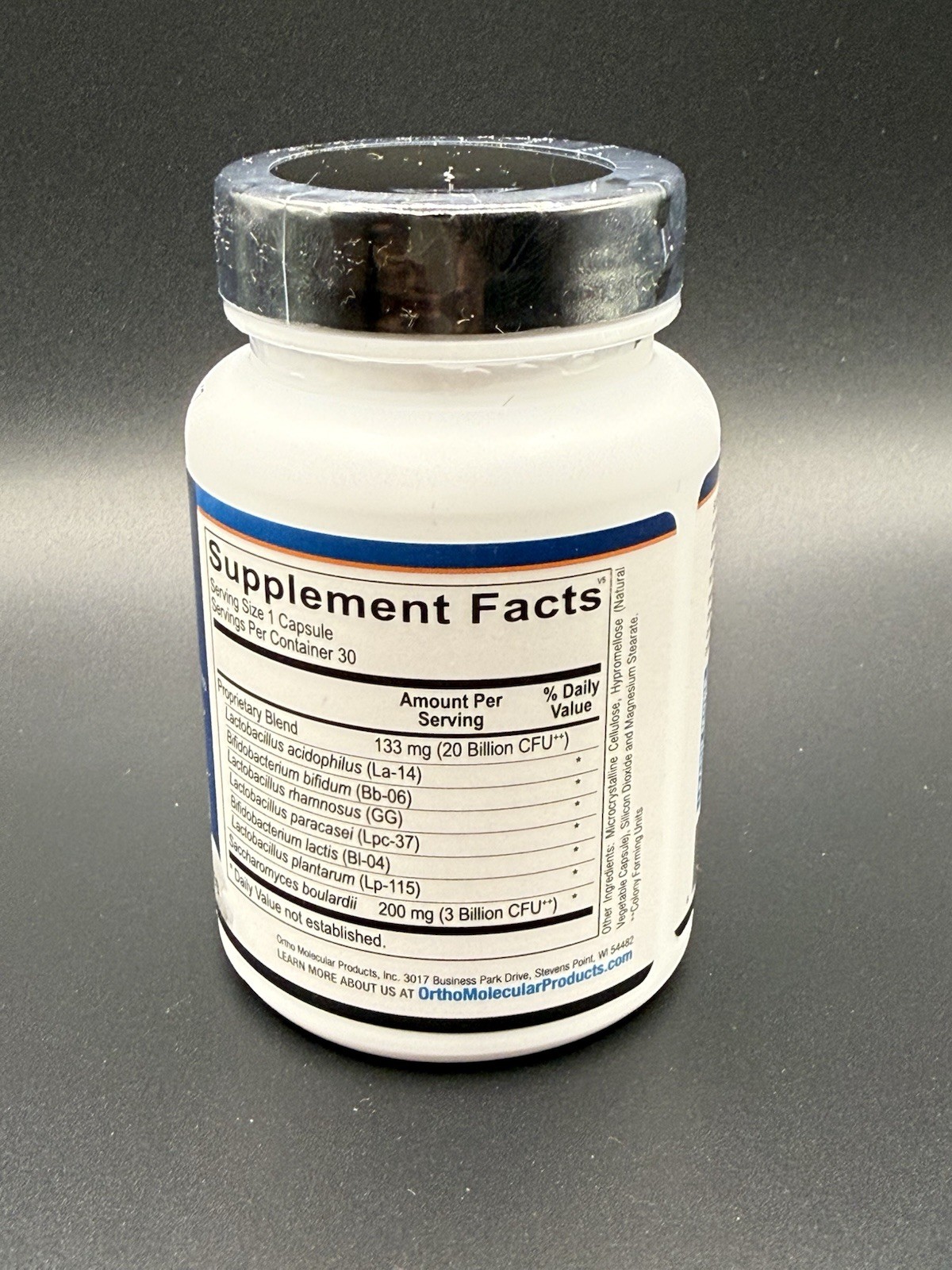 Ortho Molecular Products Ortho-Biotic Dietary Supplement 30 Capsules Exp 02/27