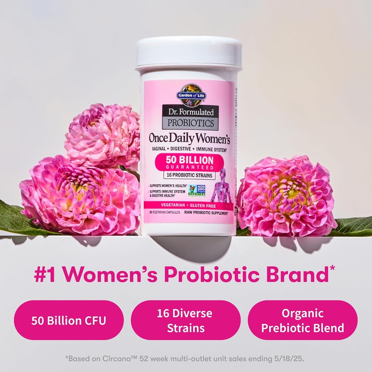Garden of Life Dr. Formulated Probiotics for Women’s 50B CFU 16 Prob 30Caps~2027