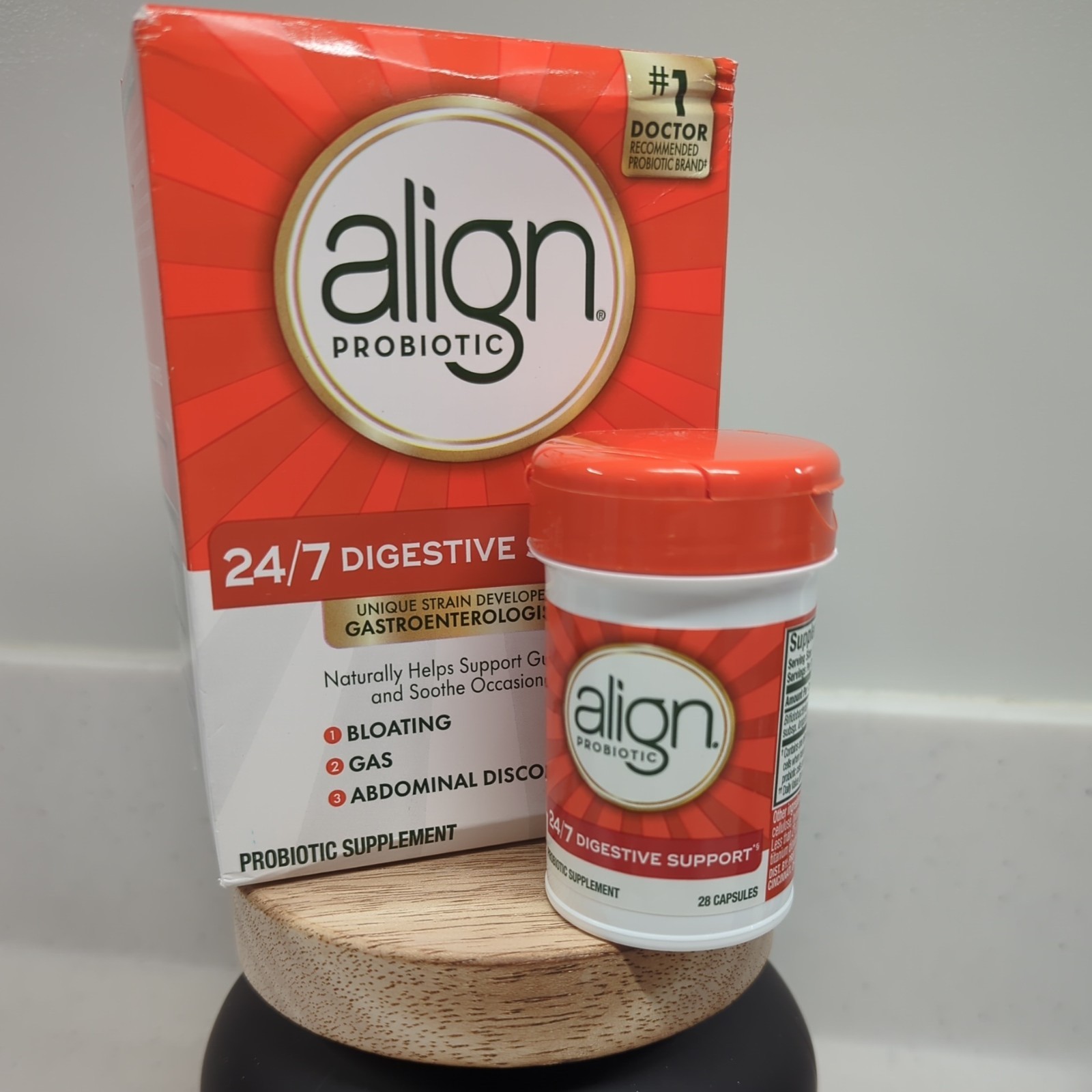 Align Probiotic Bloating Relief + Food Digestion – 28 Capsules – 10 mg Exp 12/27