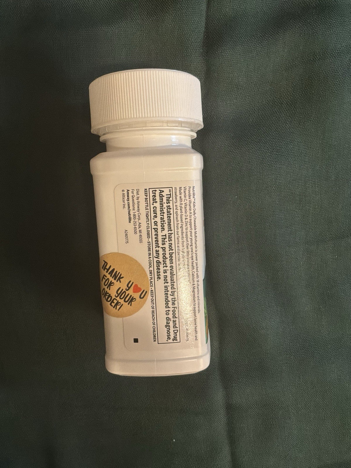 Nutrilite Kids Daily Chewable Multivitamin 60 Tablets Strawberry-Orange Non-GMO