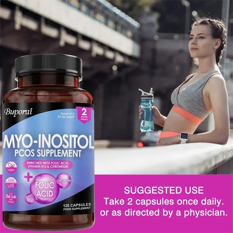 Myo-Inositol PCOS 120pcs,Supports Fat Metabolism,Maintain Healthy Liver Function