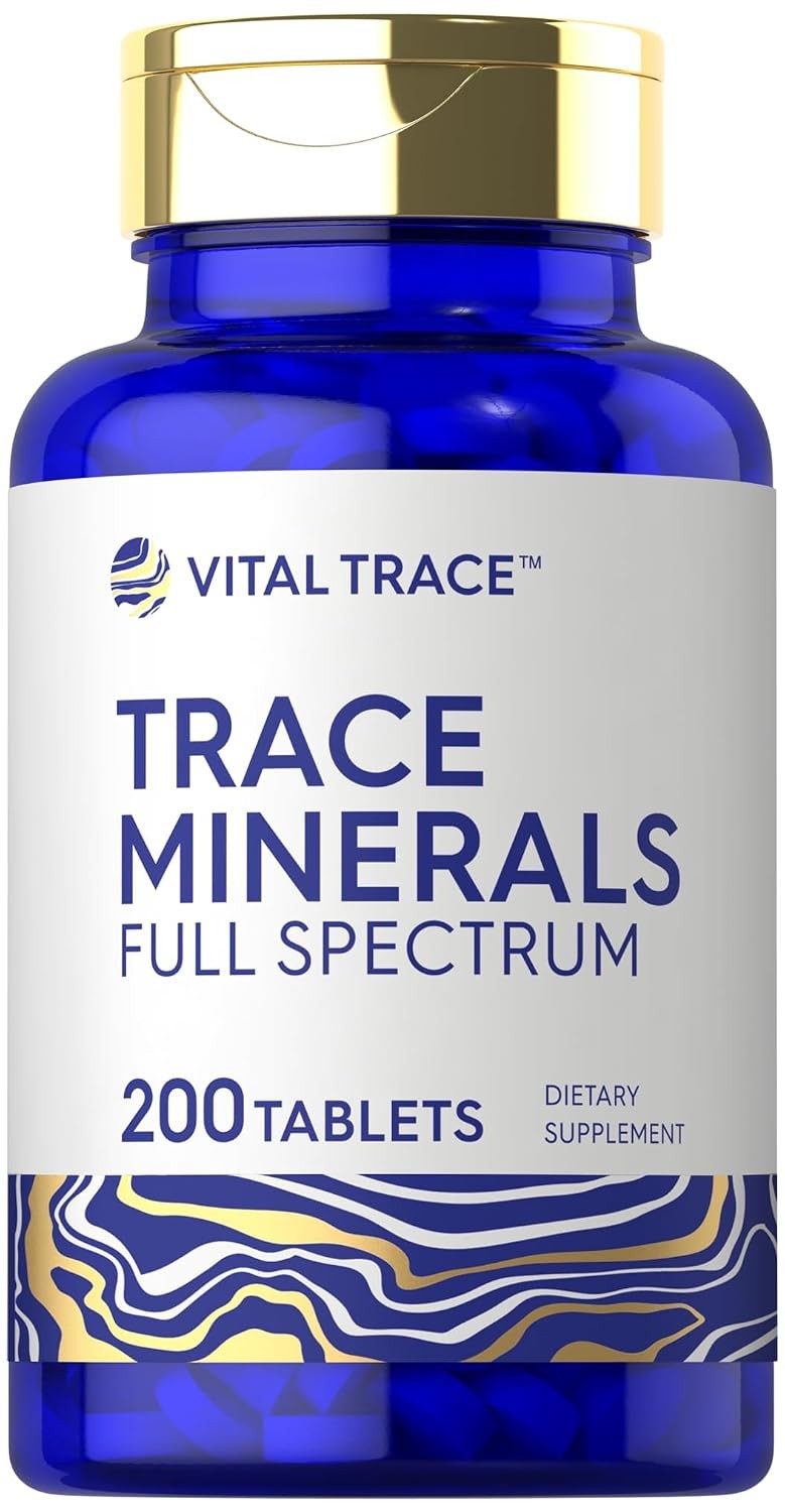 Carlyle Trace Minerals | 200 Tablets | Full Spectrum Supplement | Non-GMO & Glut