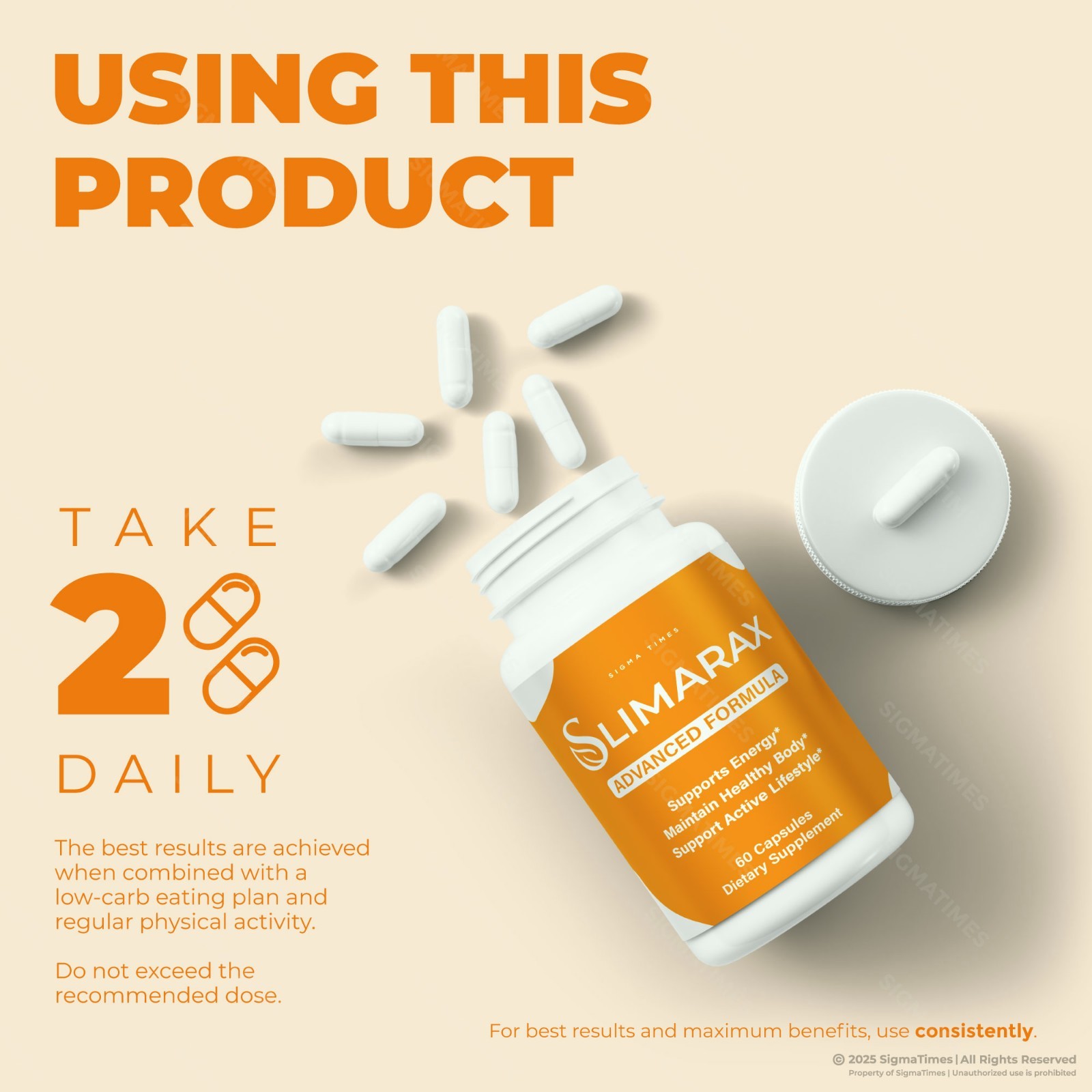 Slimarax Capsules – Energy & Weight Management Support Supplement 60ct