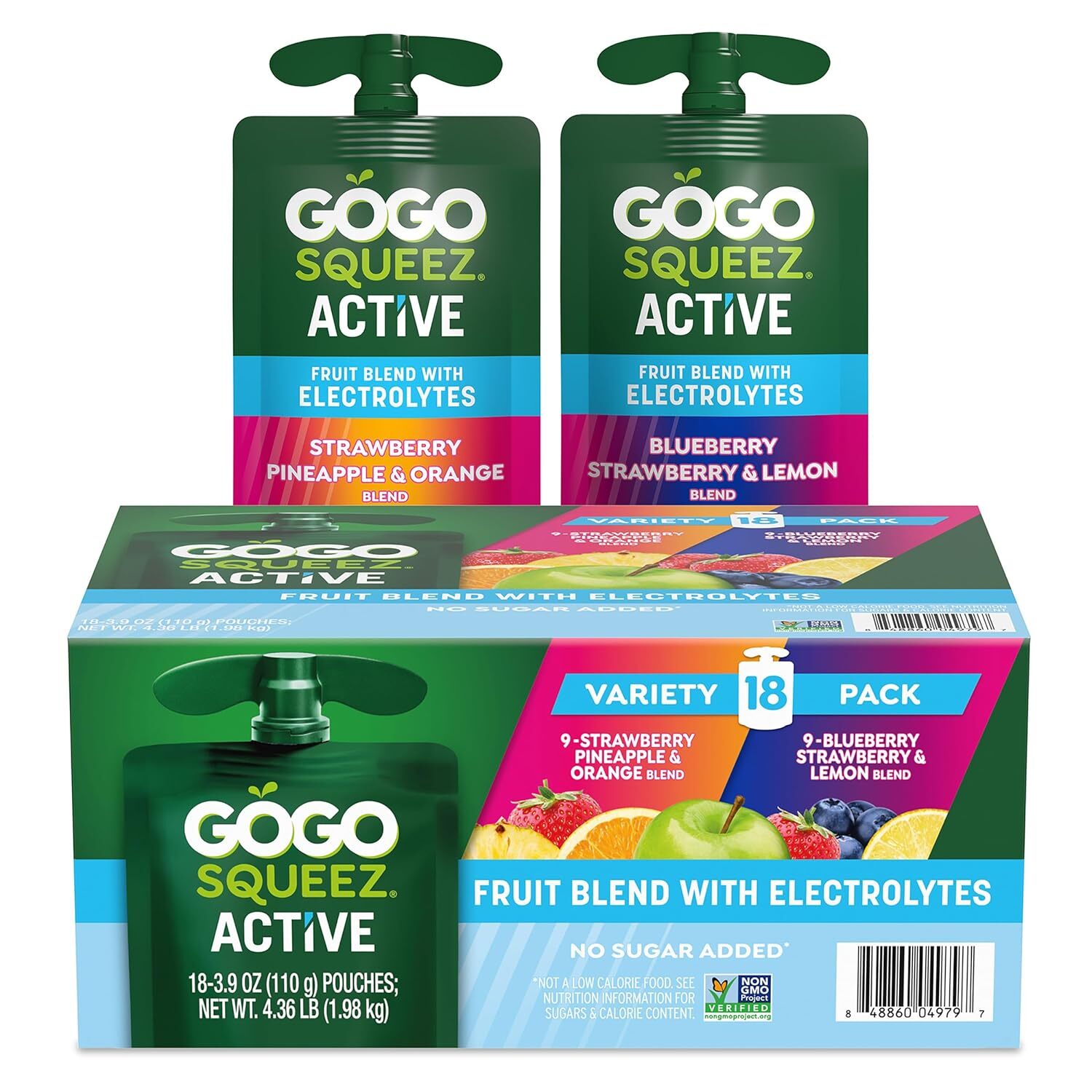 Active Fruit Blend with Electrolytes | 18-Count Variety Pack |