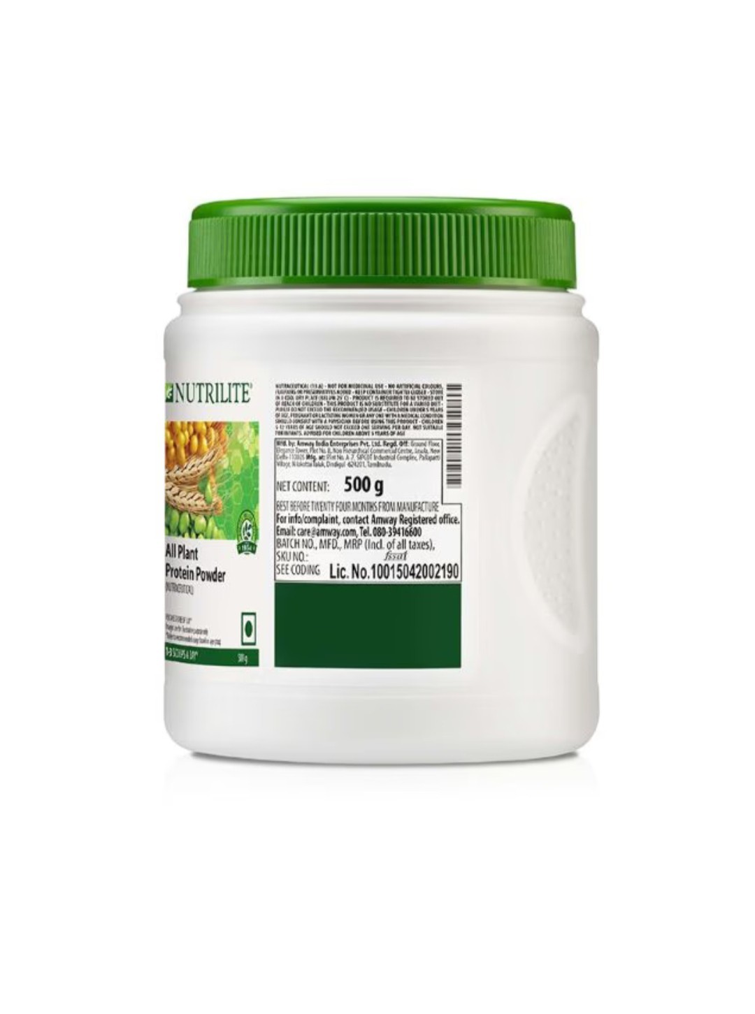 Pack Of 2 500 Gram Each NutriliteNUTRILITE ALL PLANT PROTEIN POWDER 500GM