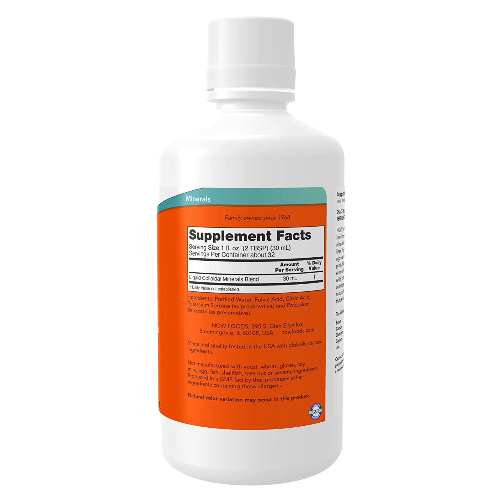NOW FOODS Colloidal Minerals 32 fl oz