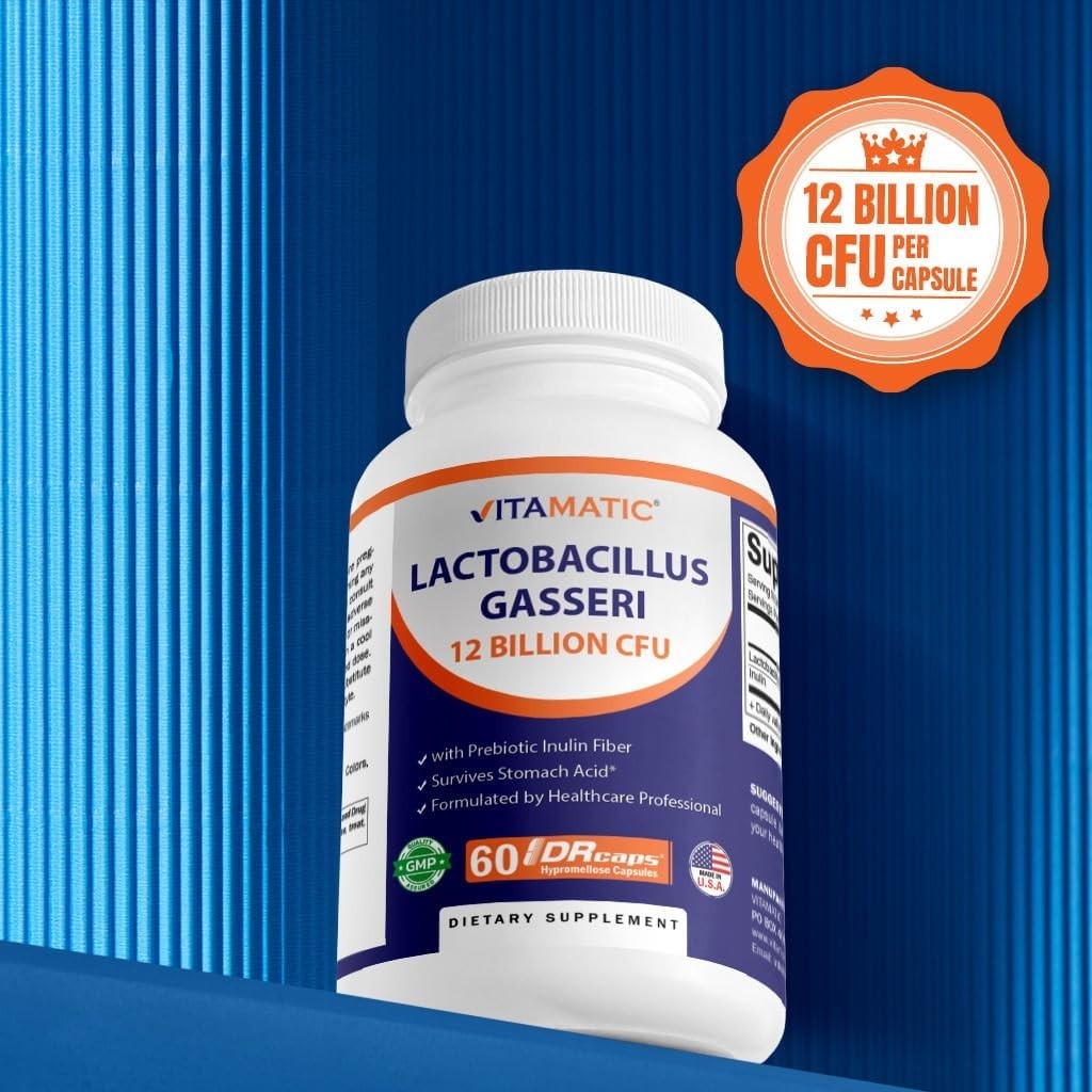 60 Count Lactobacillus Gasseri with Prebiotic Fiber – Top Digestive Support