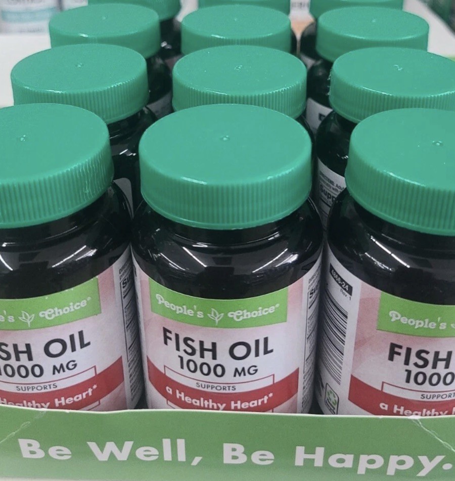 6 Bottles/ 18ct People’s Choice Fish Oil Omega 3 Softgels 1000 MG 07/2028