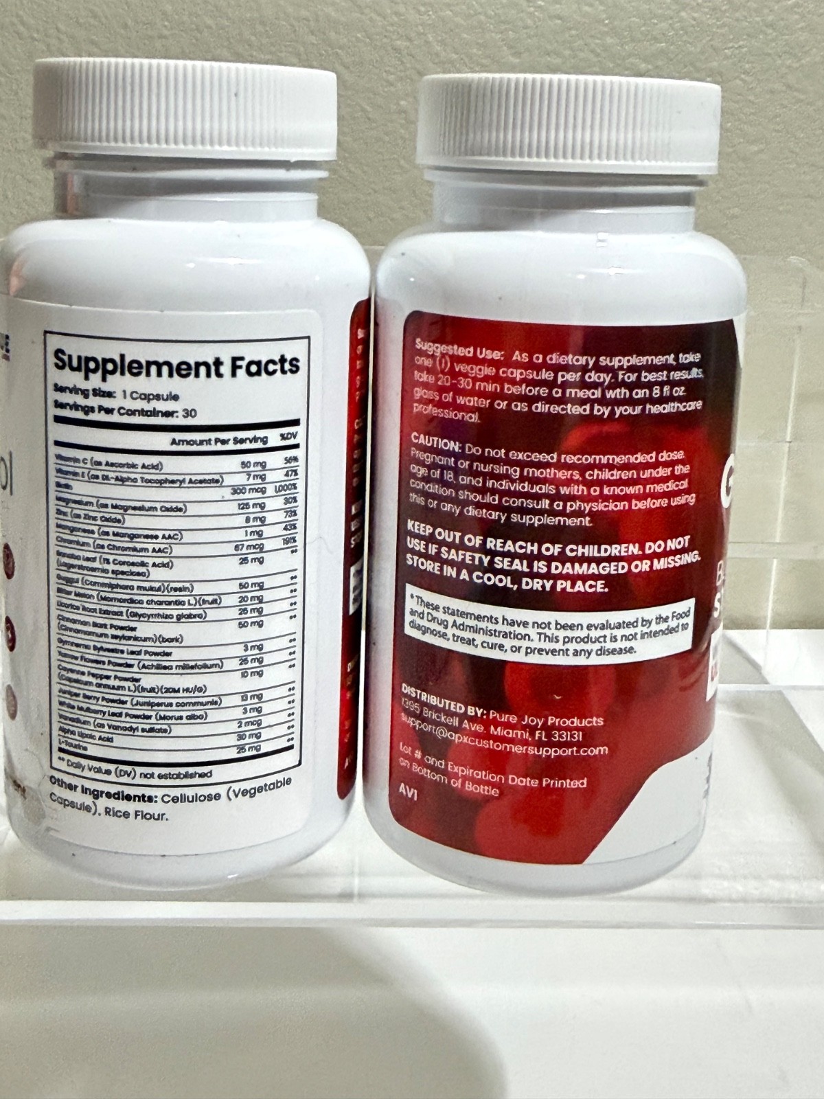 Rogue Labs GlucoControl Dietary Supplement 30 Capsules Exp 06/2027 Lot of 2