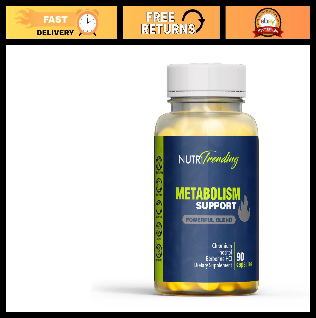 Metabolism Support Supplement for Weight Loss, Energy Boost & Fat Burn