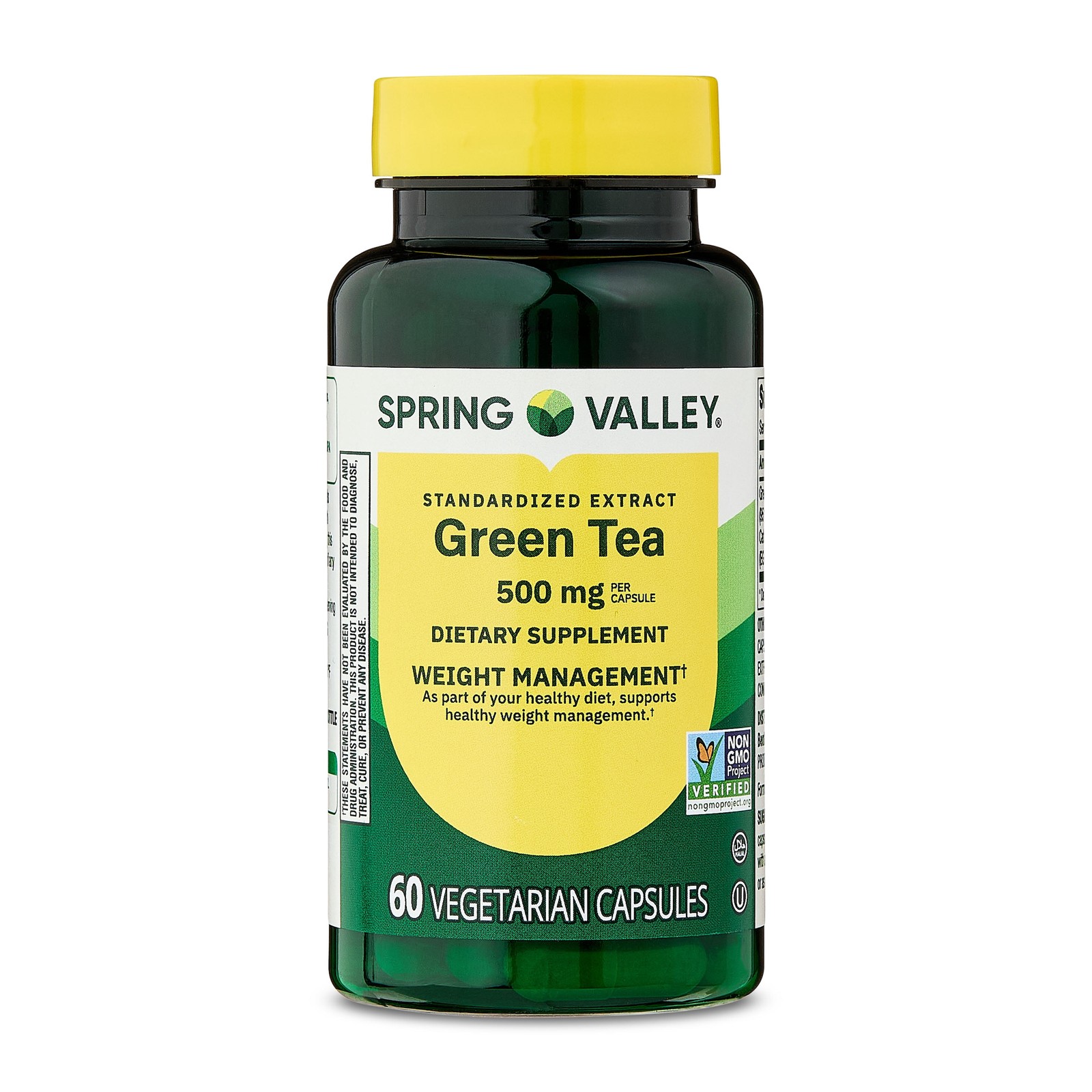 3 Pack Green Tea Extract Capsules for Weight Management, 500mg, 60 Count