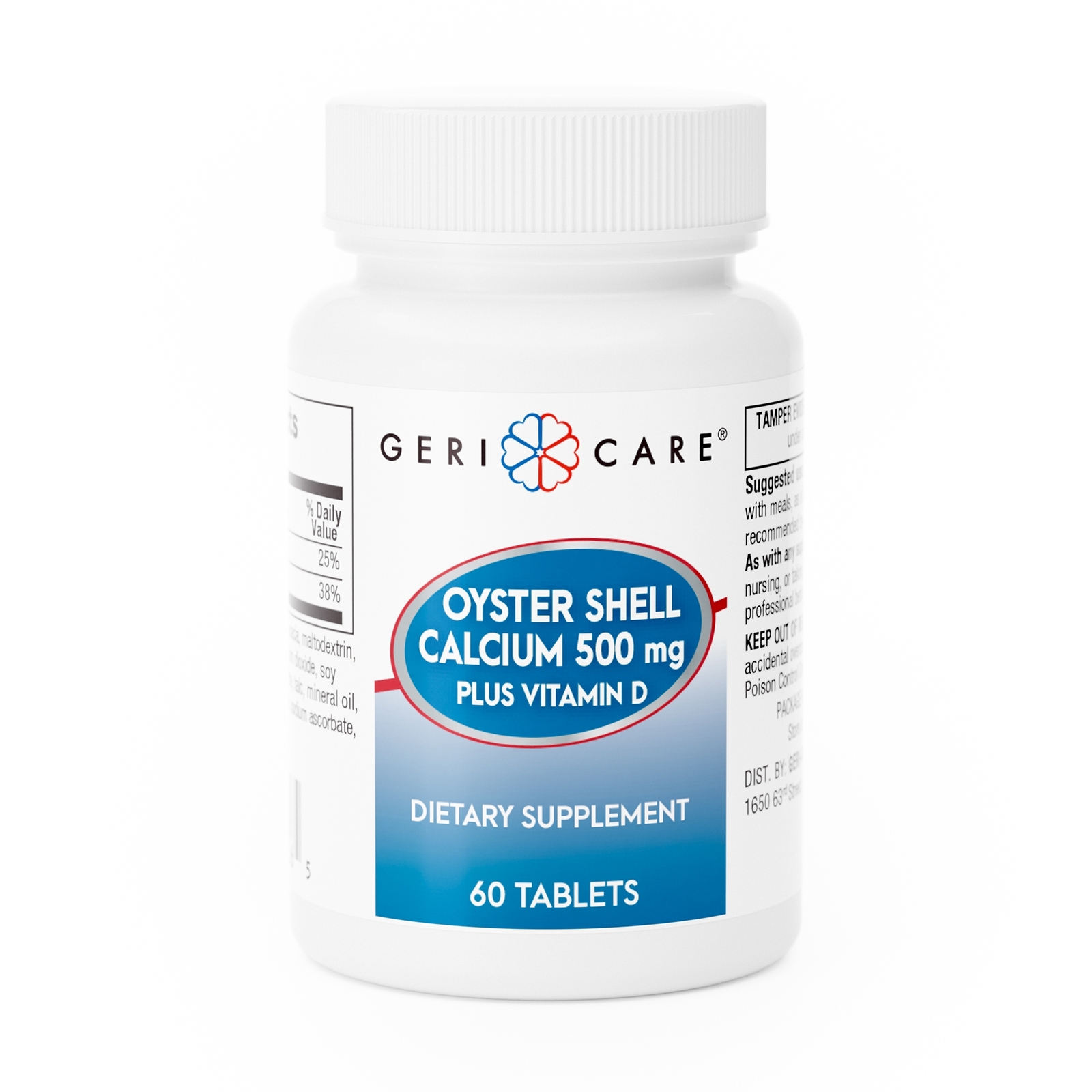 Geri-Care Calcium Tablet 500 mg 742-06-GCP 1 Bottle 60 per Bottle