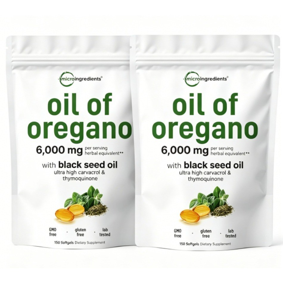 1 – 3 Pack Oil of Oregano & Black Seed Softgels Carvacrol Rich Immune Support