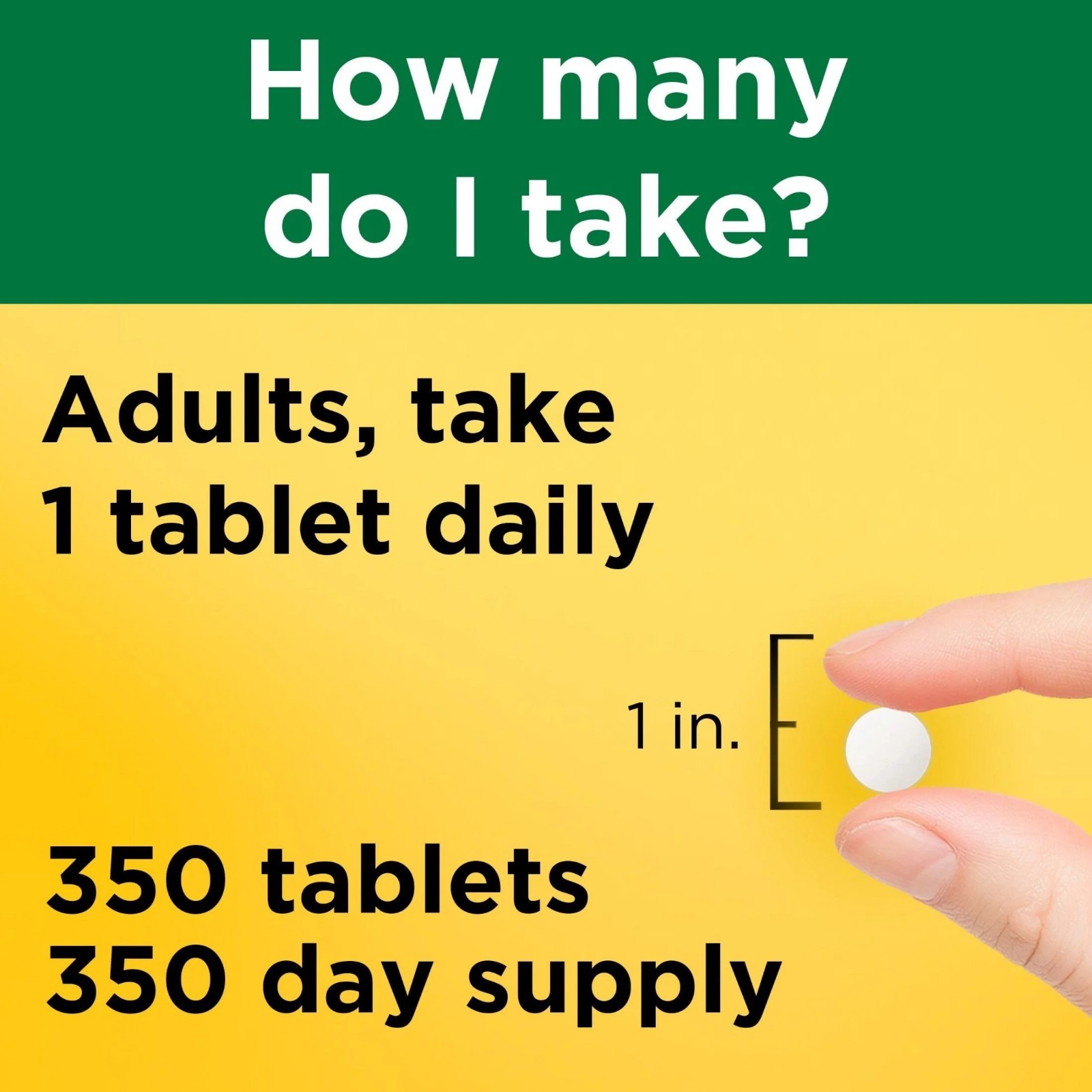 Nature Made Vitamin D3 1000 IU Tablets, 350 Count, Vitamin D, Dietary Supplement