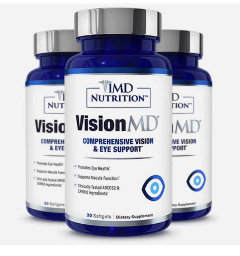 1MD 3x Nutrition Vision MD Eye Vitamin Carmis Eye Supplement 30 Softgels –