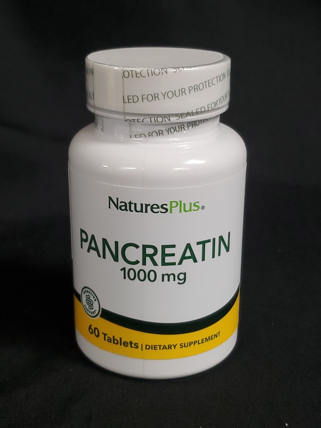 NaturesPlus Pancreatin 1000mg Digestive Enzyme 60 Tablets Exp.04/2028 NEW
