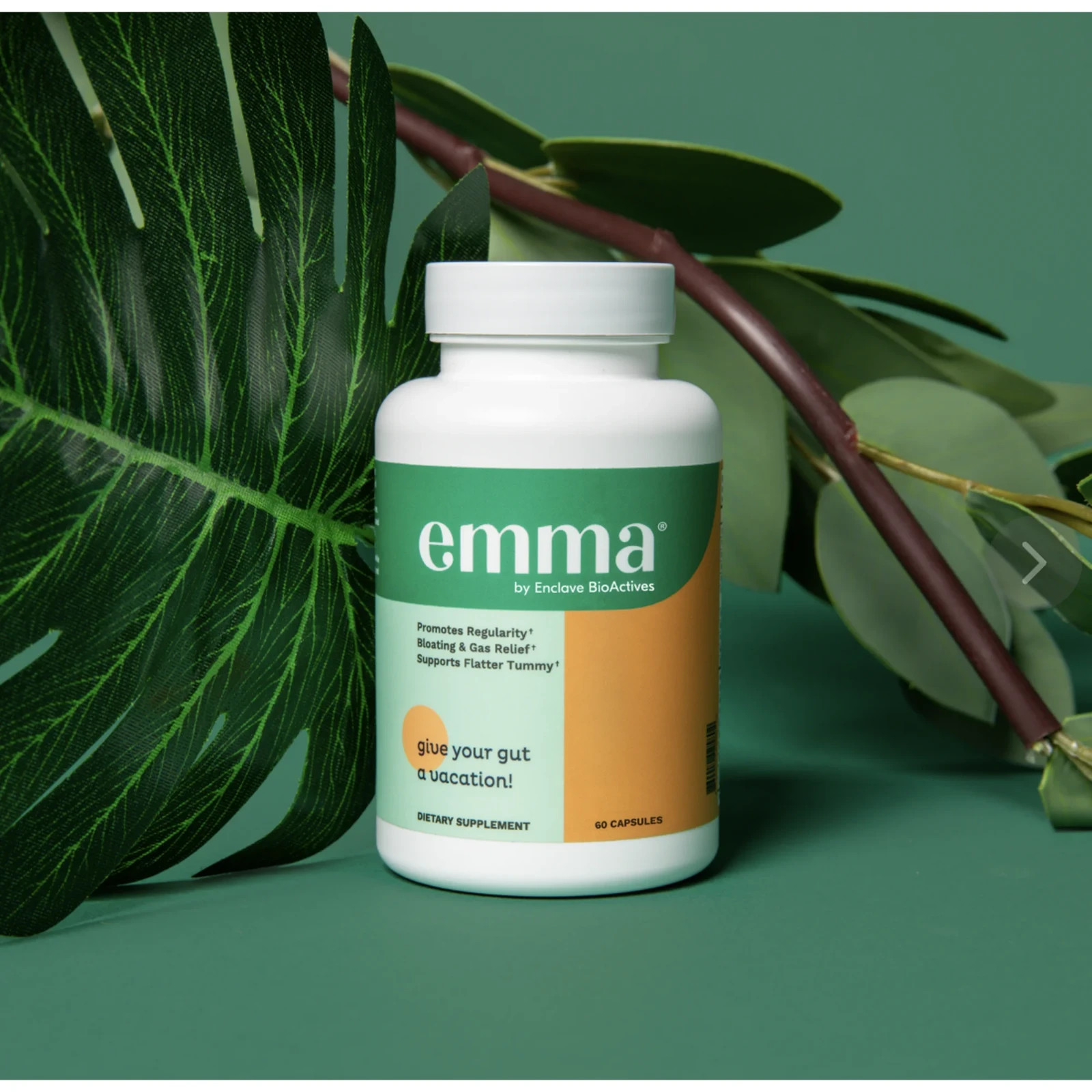 Emma Gut Health Supplement for Gas & Bloating Relief,Leaky Gut Repair,60 Capsule