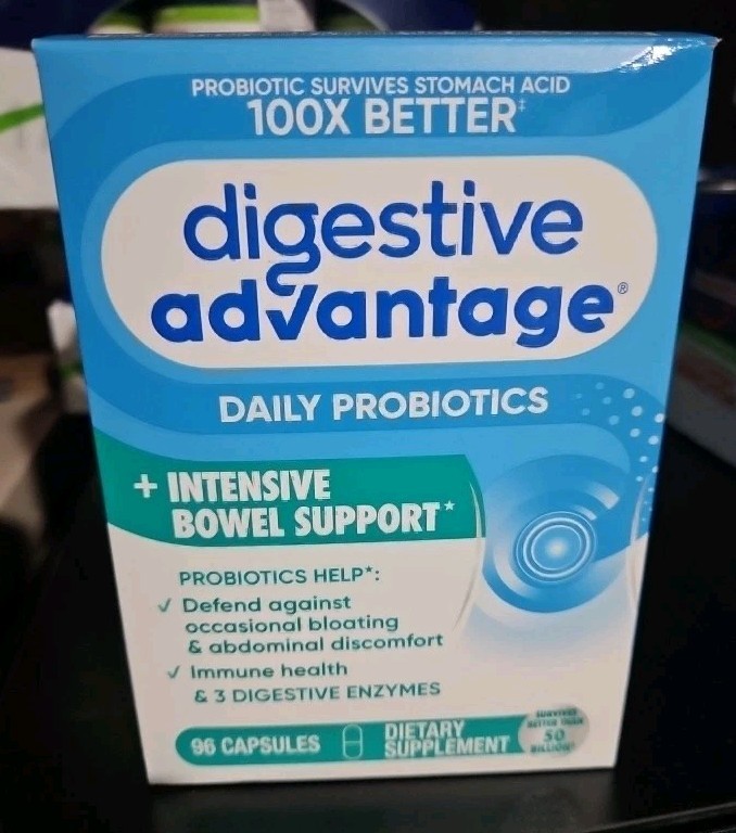 Digestive Advantage Daily Probiotics + Intense Bowel Support 96 Count Pills