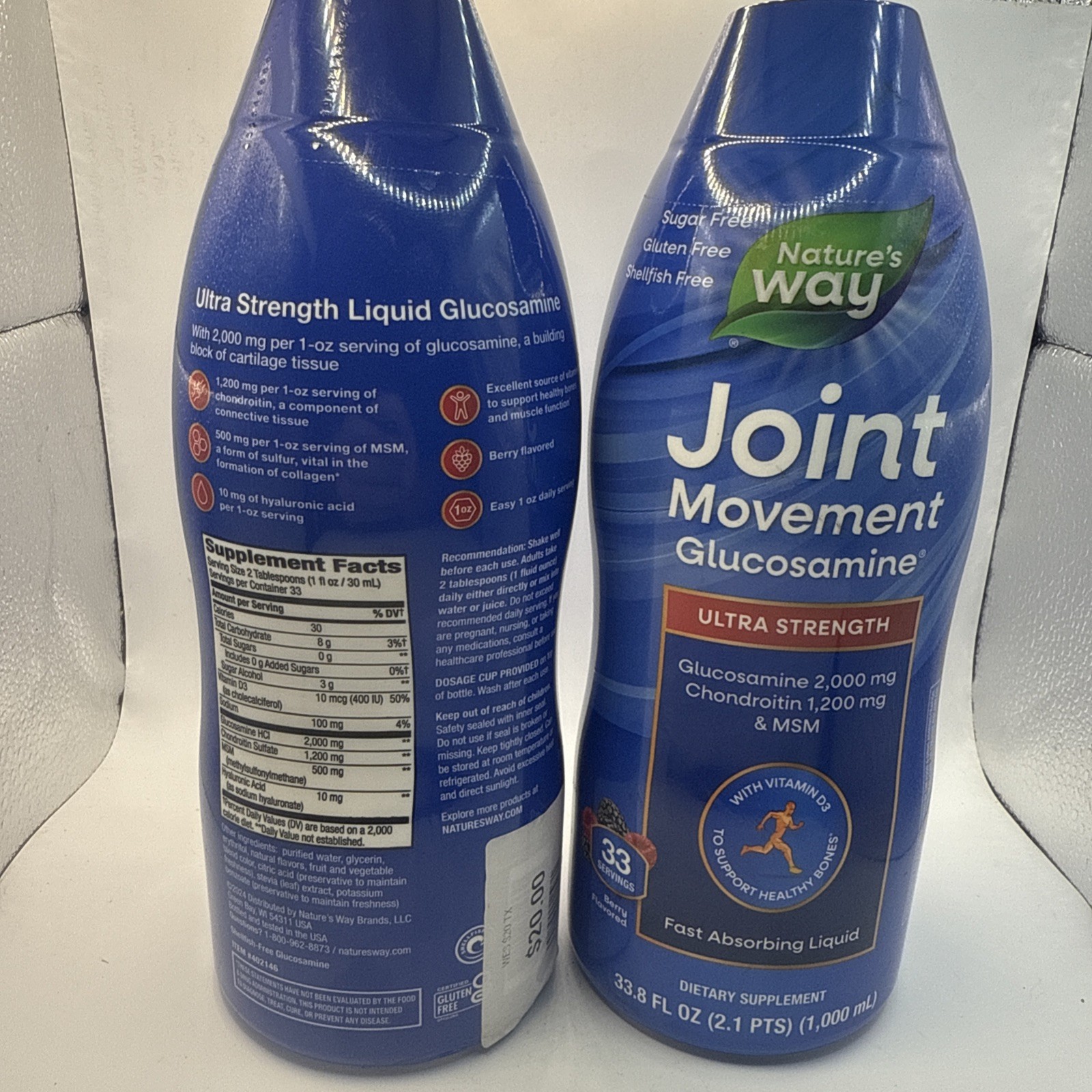 (PACK OF 2) Wellesse Joint Movement Glucosamine Liquid – 33.8oz
