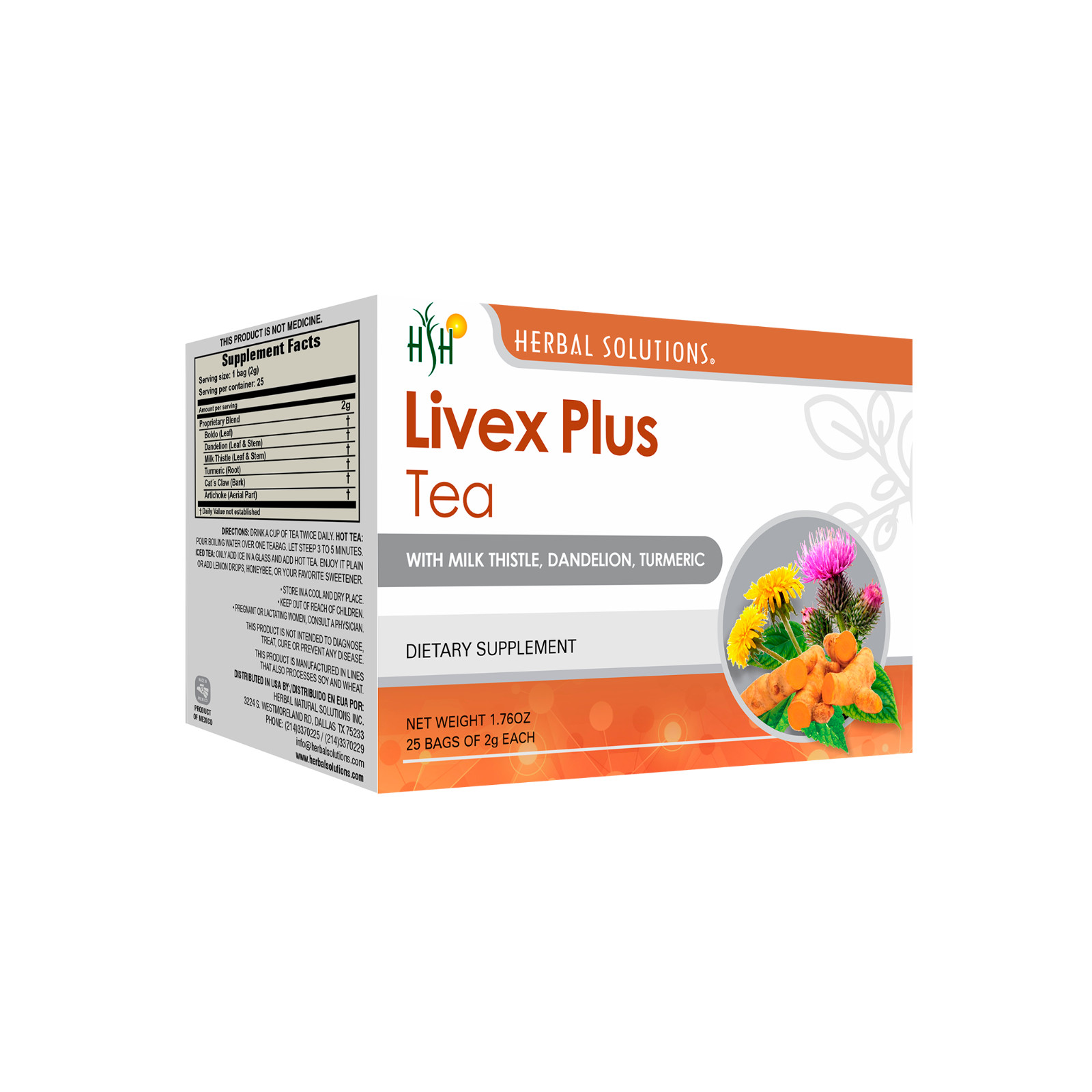 Livex Plus Tea – Natural Liver & Digestive Support-Herbal Solutions -25 Bags