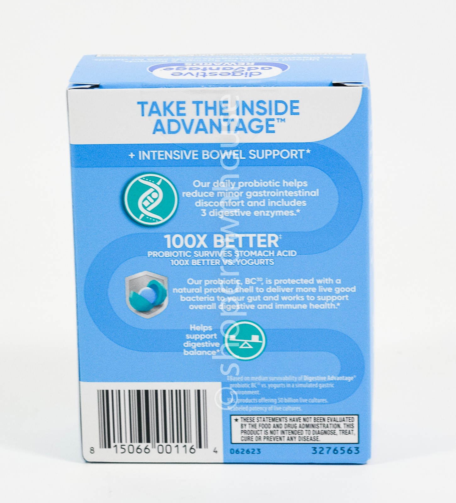 Digestive Advantage INTENSIVE BOWEL SUPPORT Daily Probiotic 32 capsules 04/2027