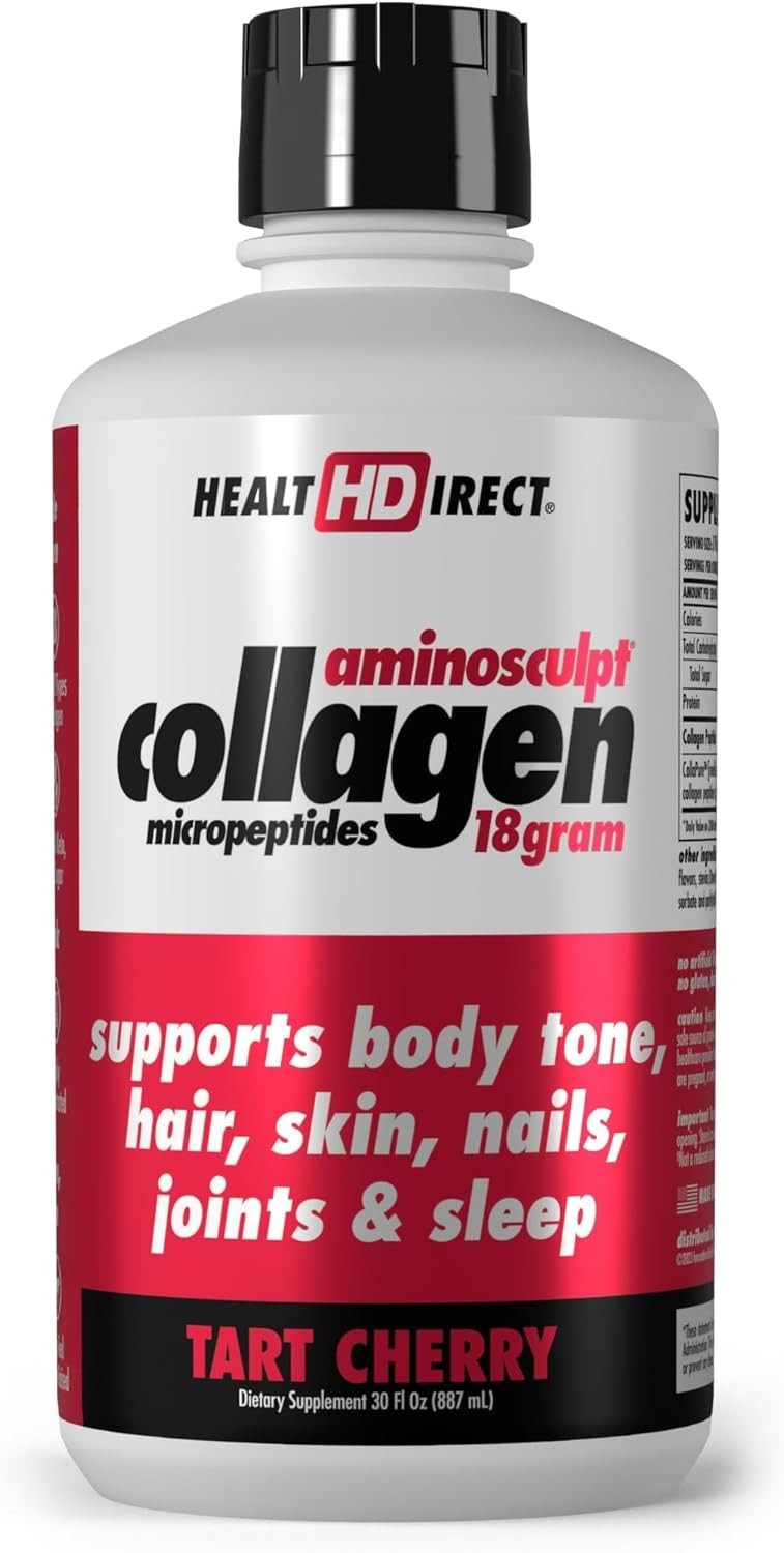 Health Direct AminoSculpt Collagen Micropeptides, Tart Cherry, 30 fl oz