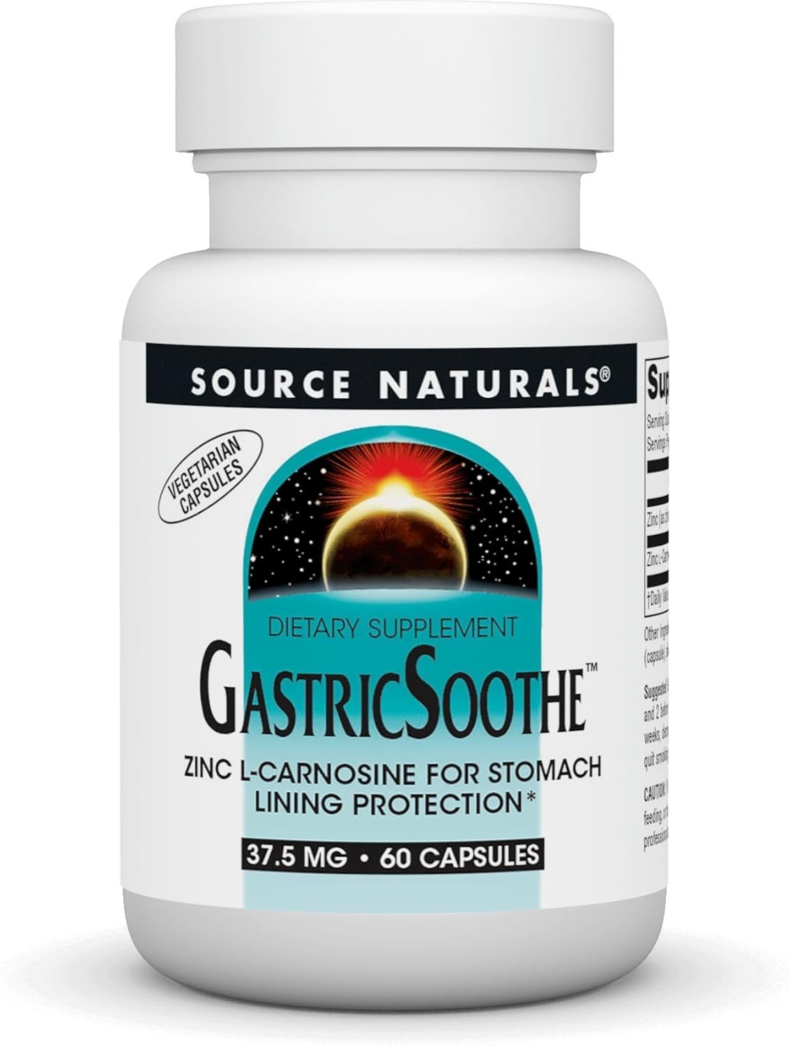 Zinc L-Carnosine Supplement for Gastric Health, 60 Vegetarian Capsules