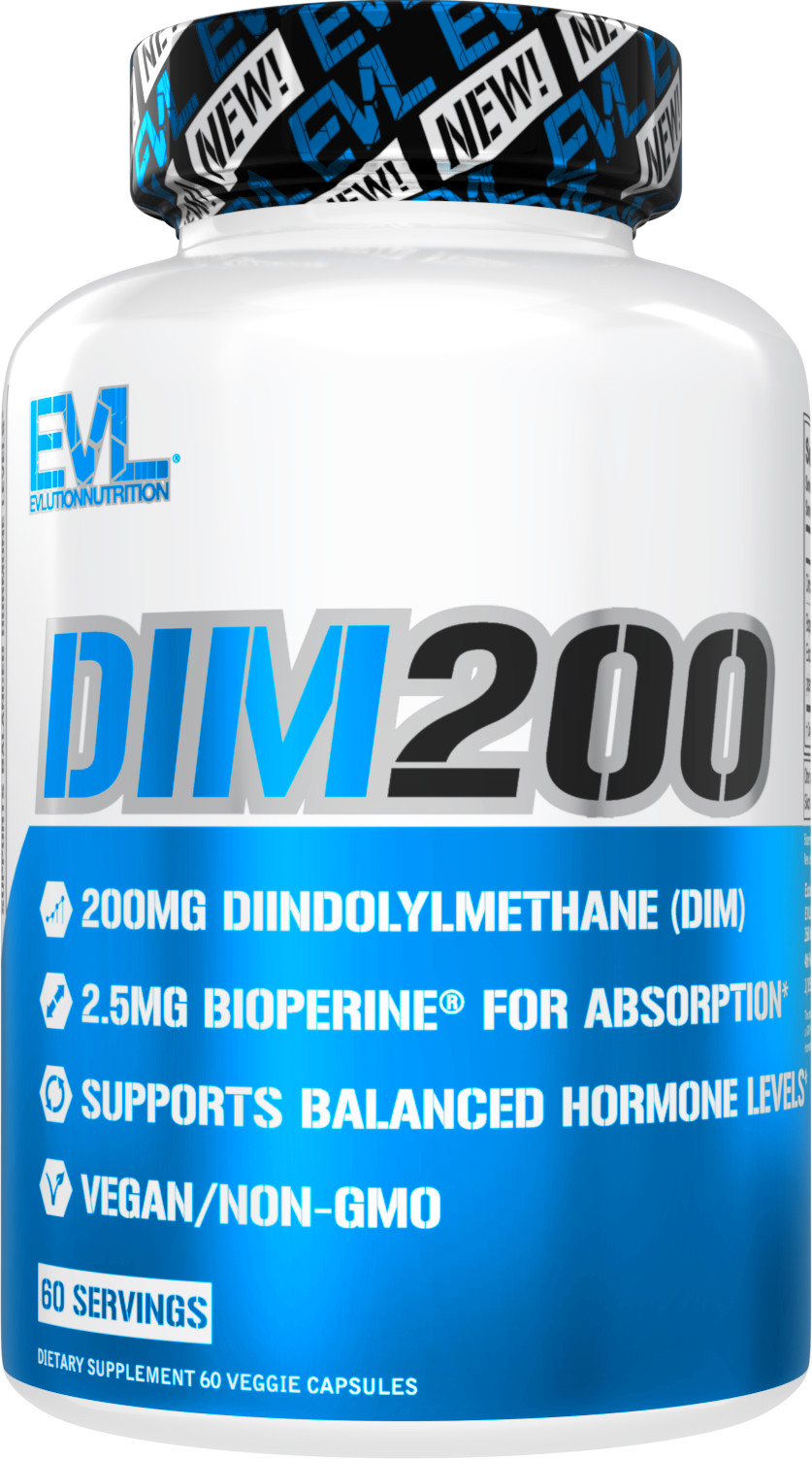 Evlution Nutrition DIM 200 – Diindolylmethane with BioPerine – 60 Servings