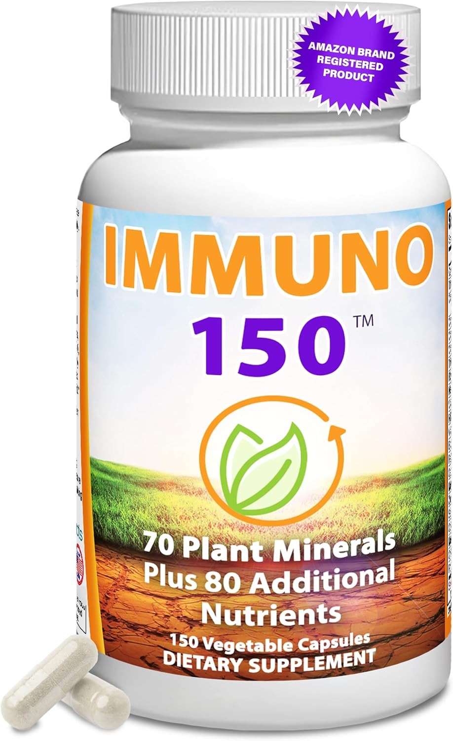 Immuno 150 Support Supplement,Packed w/70 Plant Minerals,13 Essential Vitamins