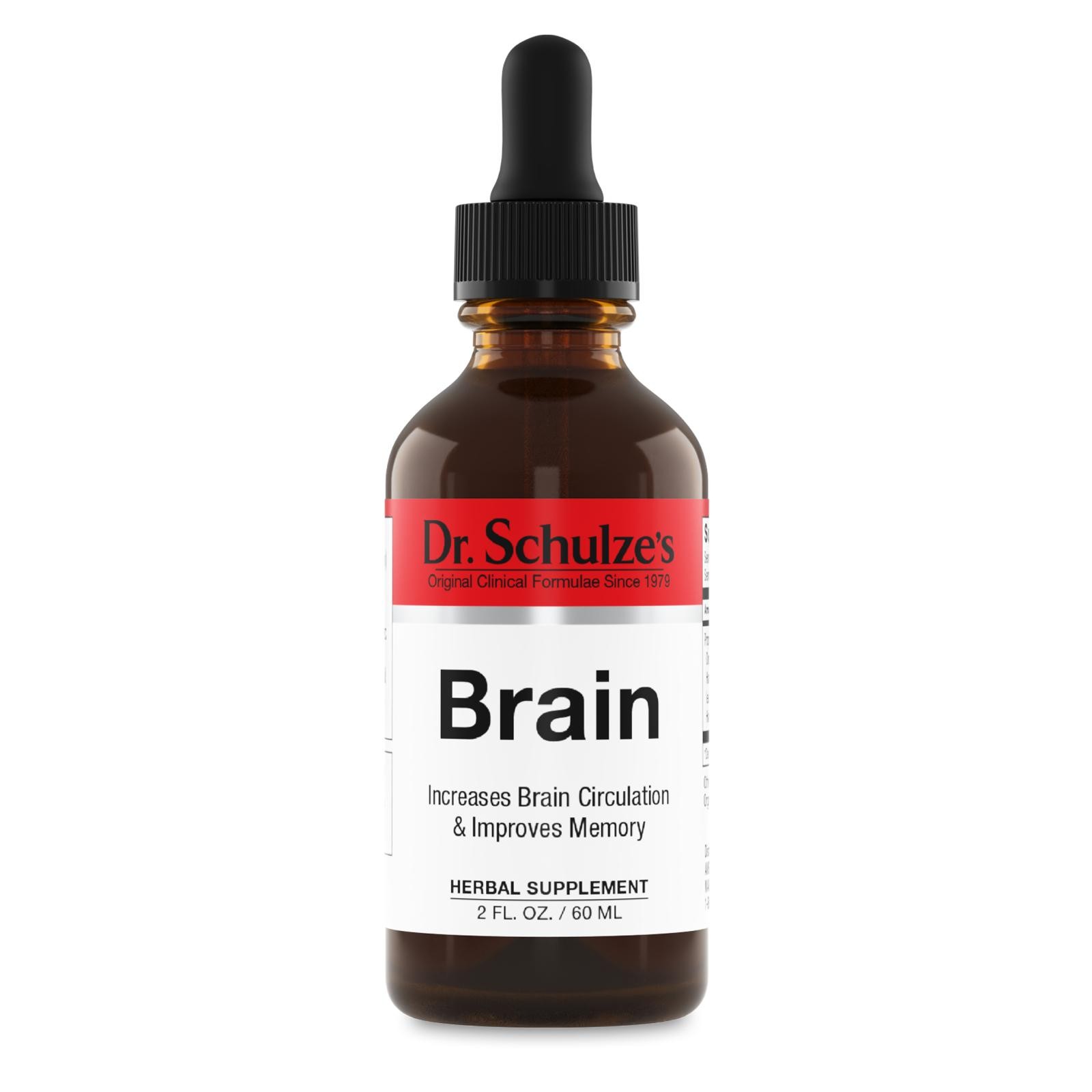 Dr. Schulze’s Brain Formula – Focus Support – Vegan – 2 Fl oz